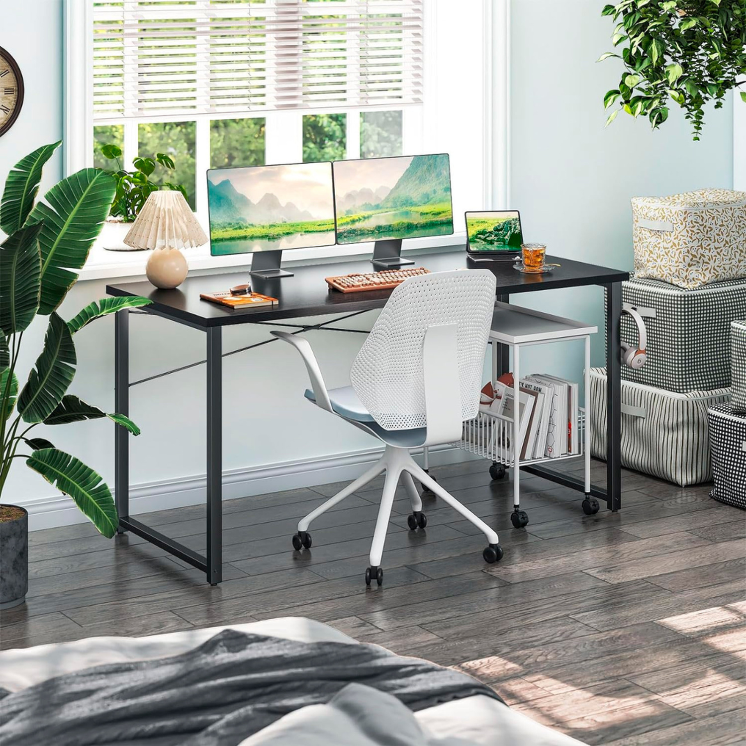 Escritorio Connor Negro 100cm | Oficina en Casa-3
