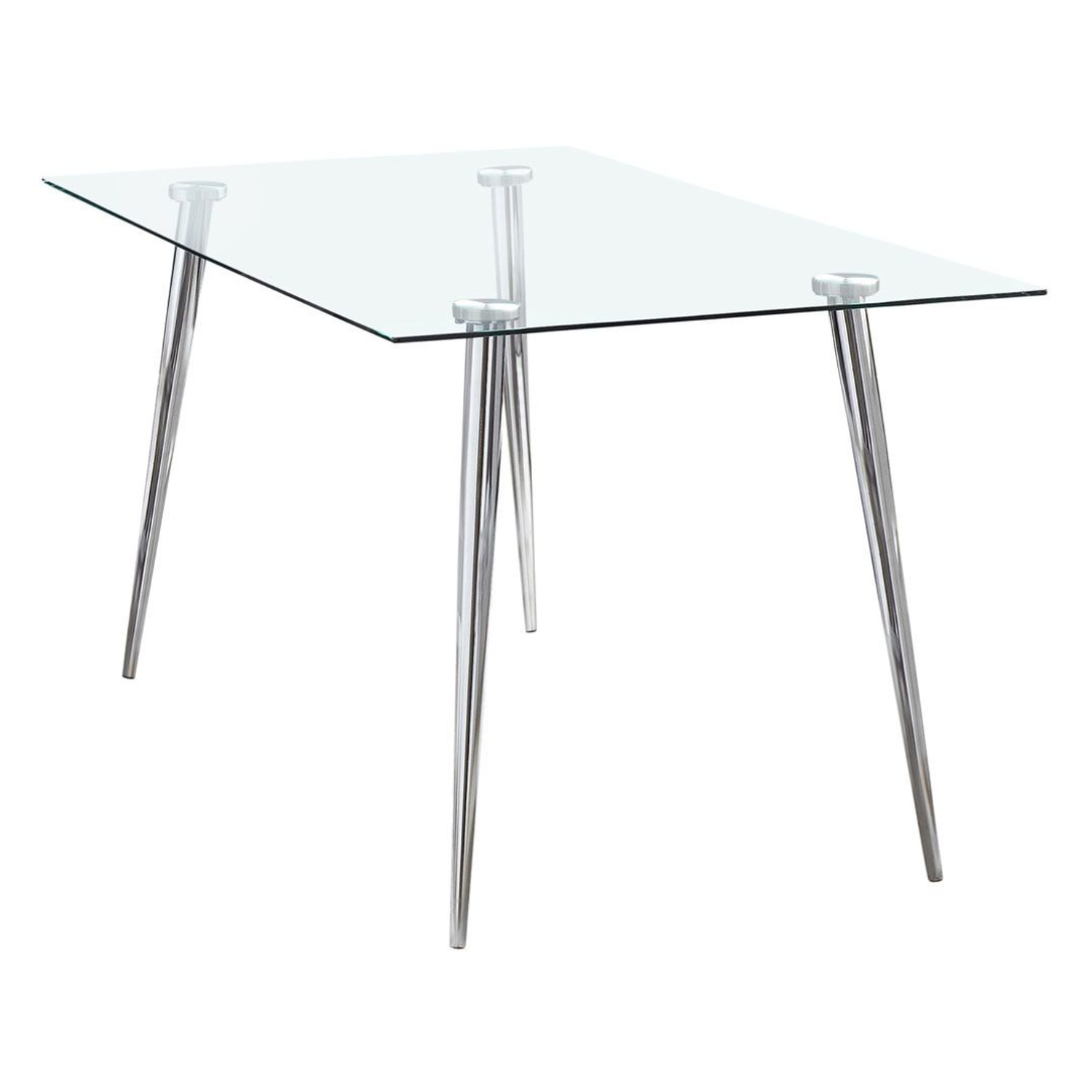 Comedor Mesa Rectangular Vitreo 130x80 + 4 Silla Dining Blanca-7