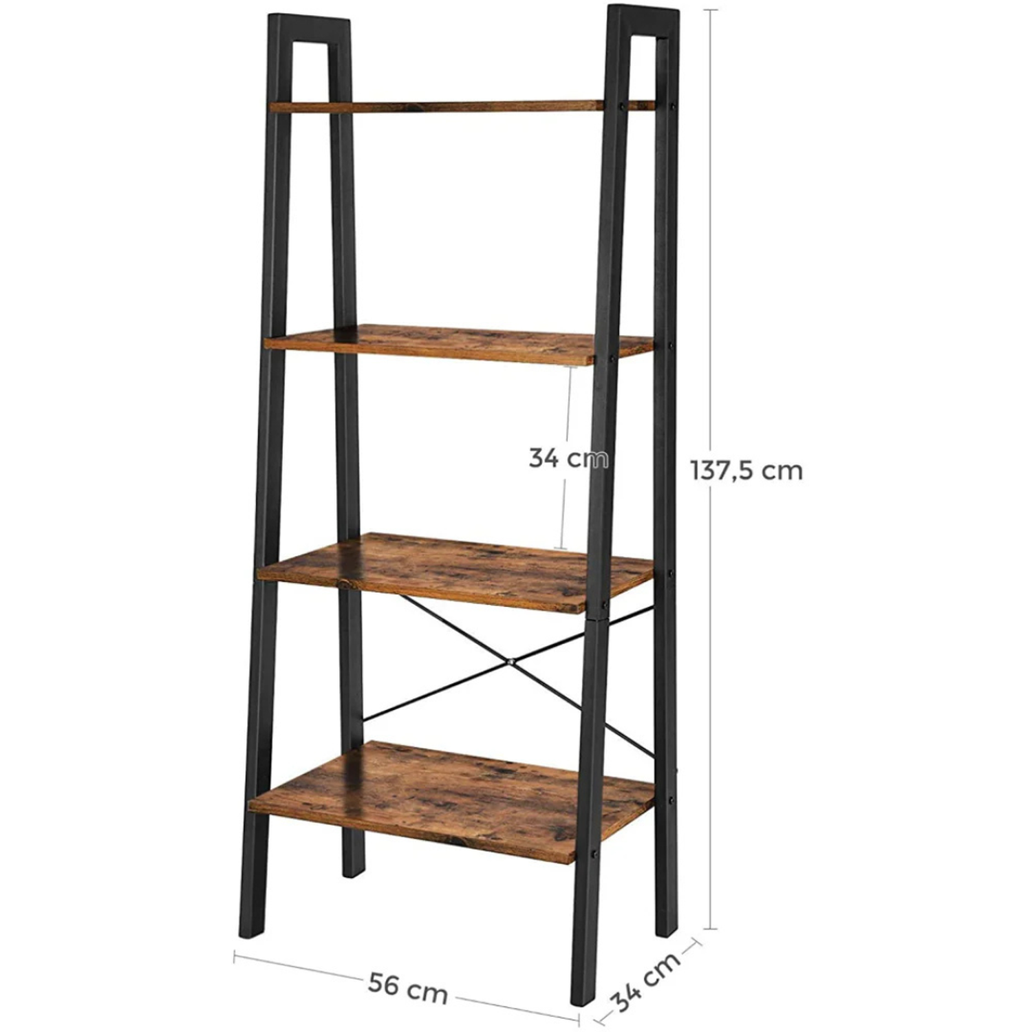 Estante Rocco Multifuncional | 4 Niveles Estilo Industrial-6