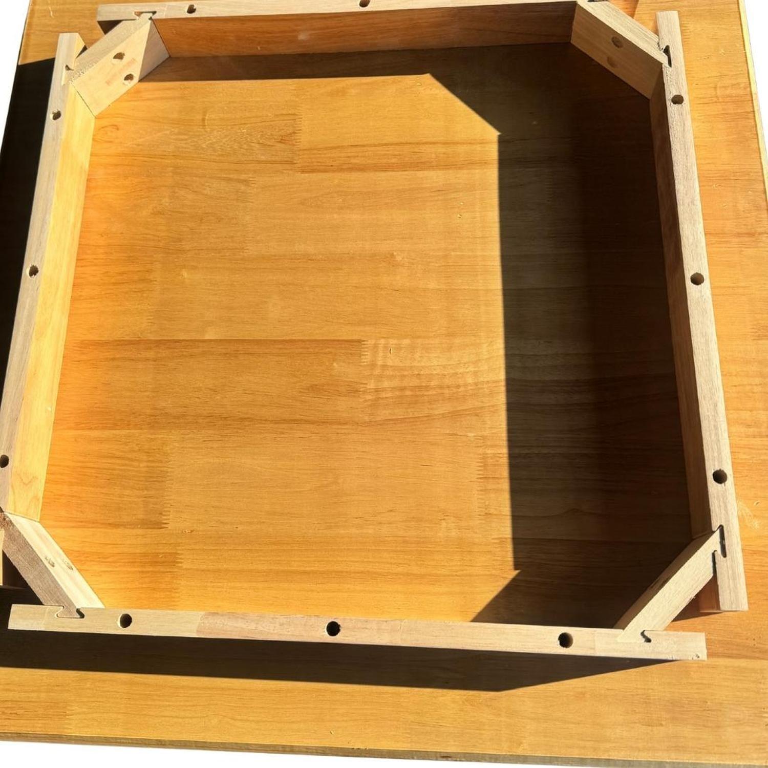 Mesa Cuadrada Cosmo 70x70 cm | Madera Natural-4