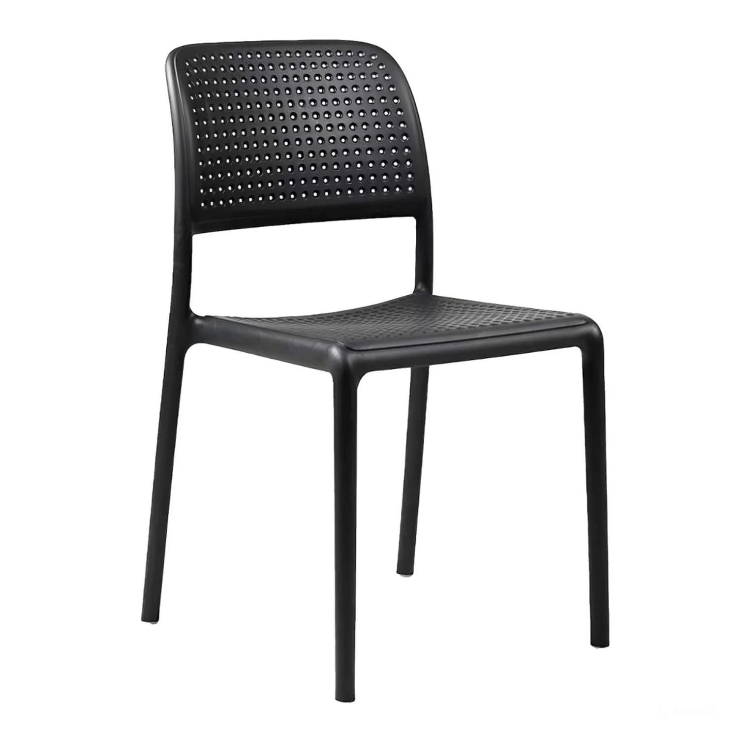 Silla Bora Bristro Negra | Diseño Apilable-0