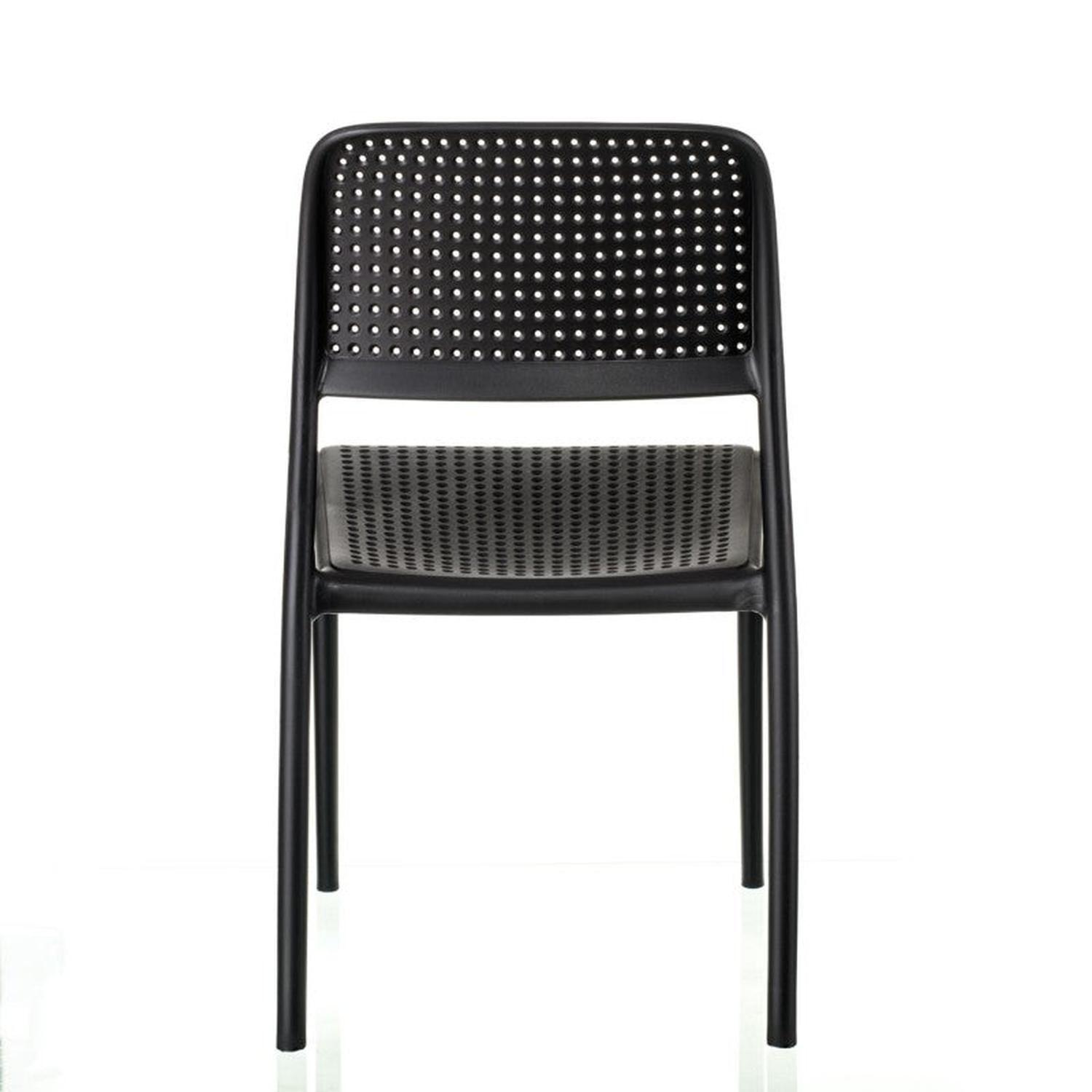 Silla Bora Bristro Negra | Diseño Apilable-2