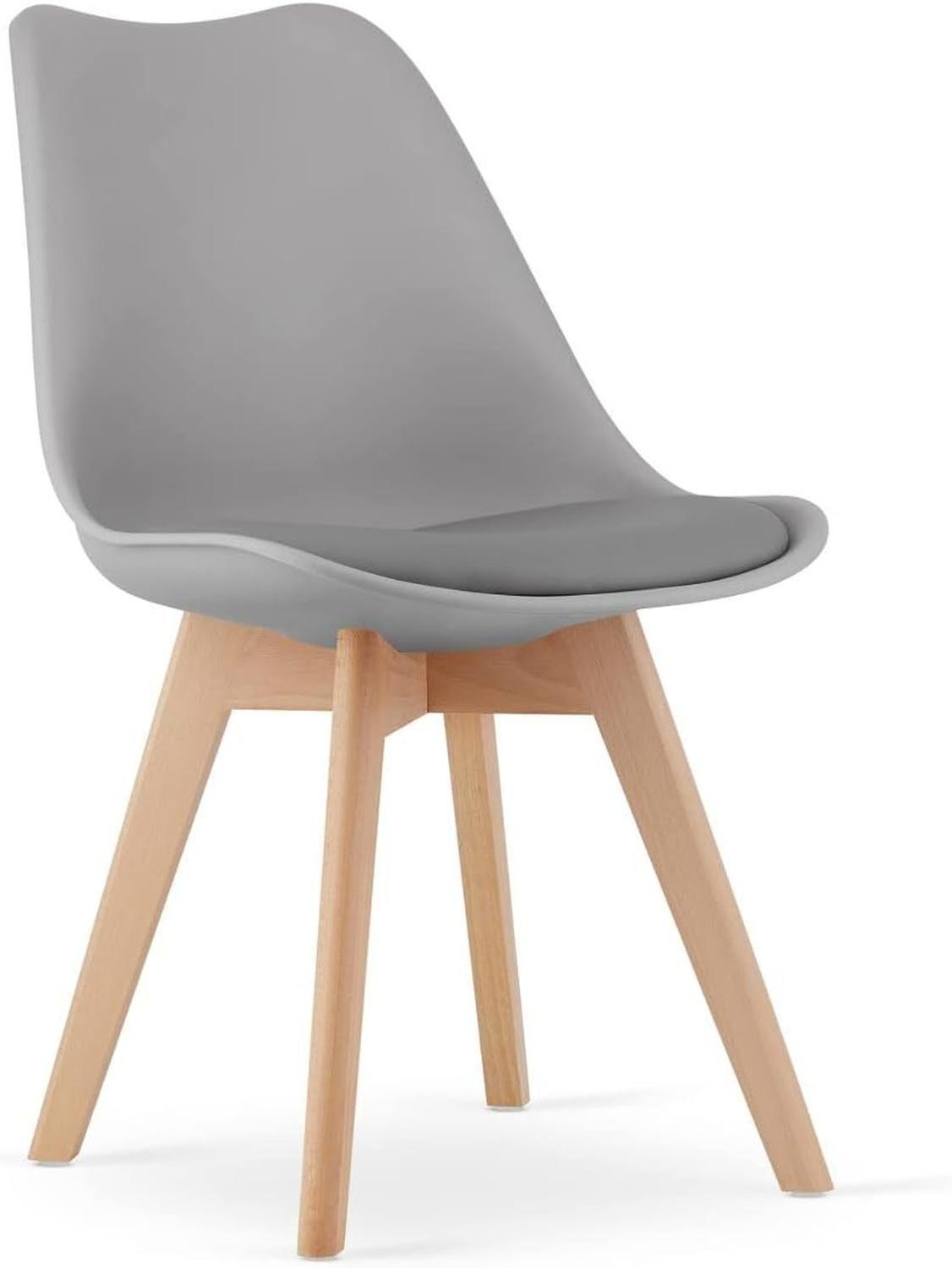 Pack 4 Tulip Gris Acolchadas | Diseño Moderno-2