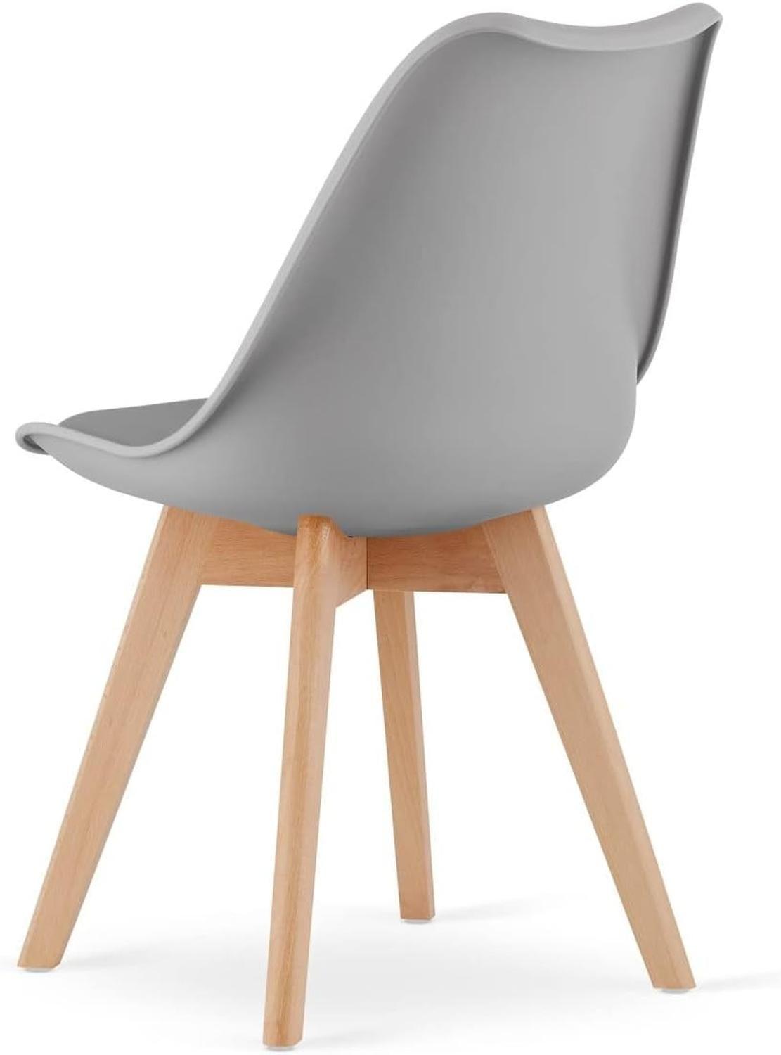 Pack 4 Tulip Gris Acolchadas | Diseño Moderno-4