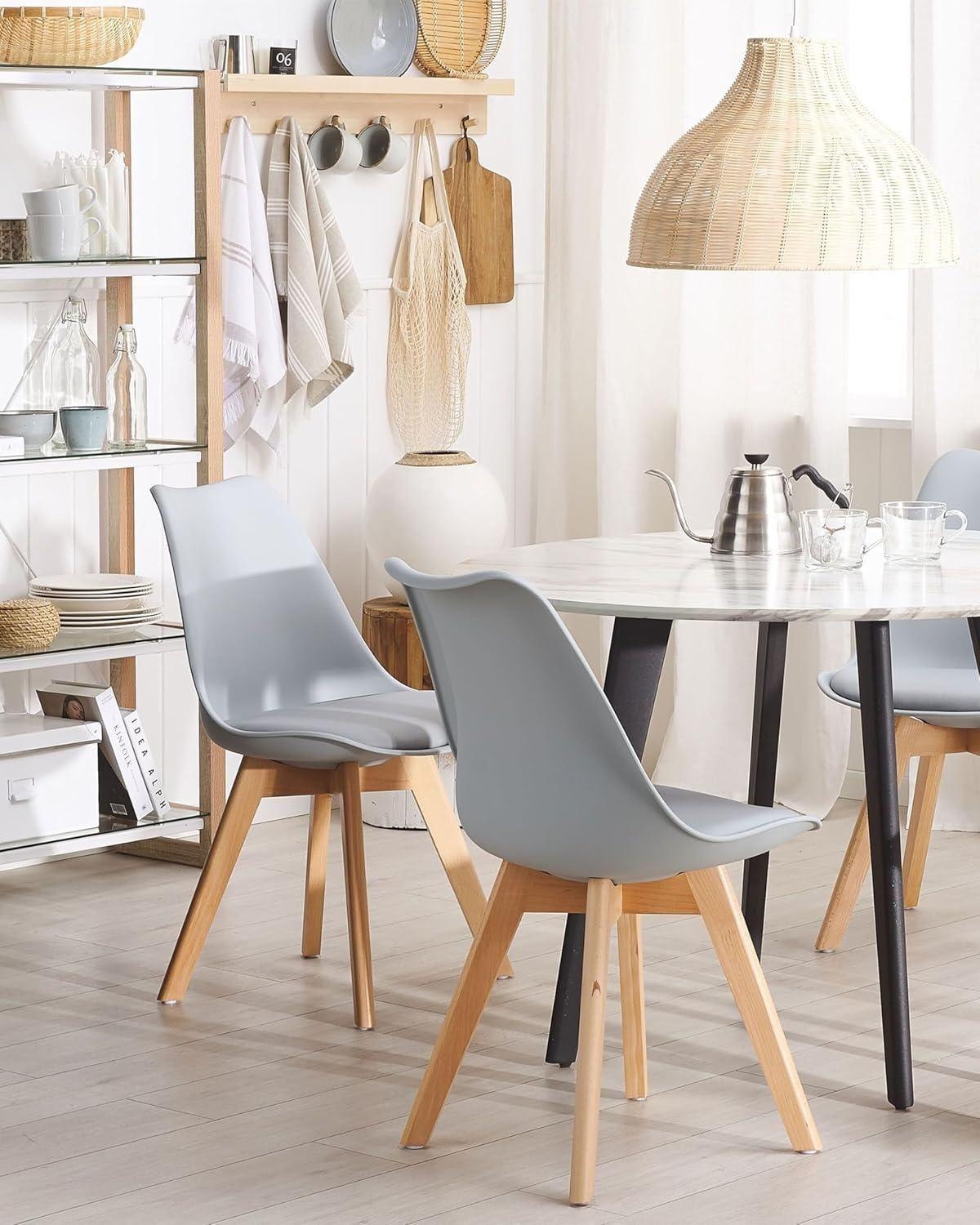 Pack 4 Tulip Gris Acolchadas | Diseño Moderno-5