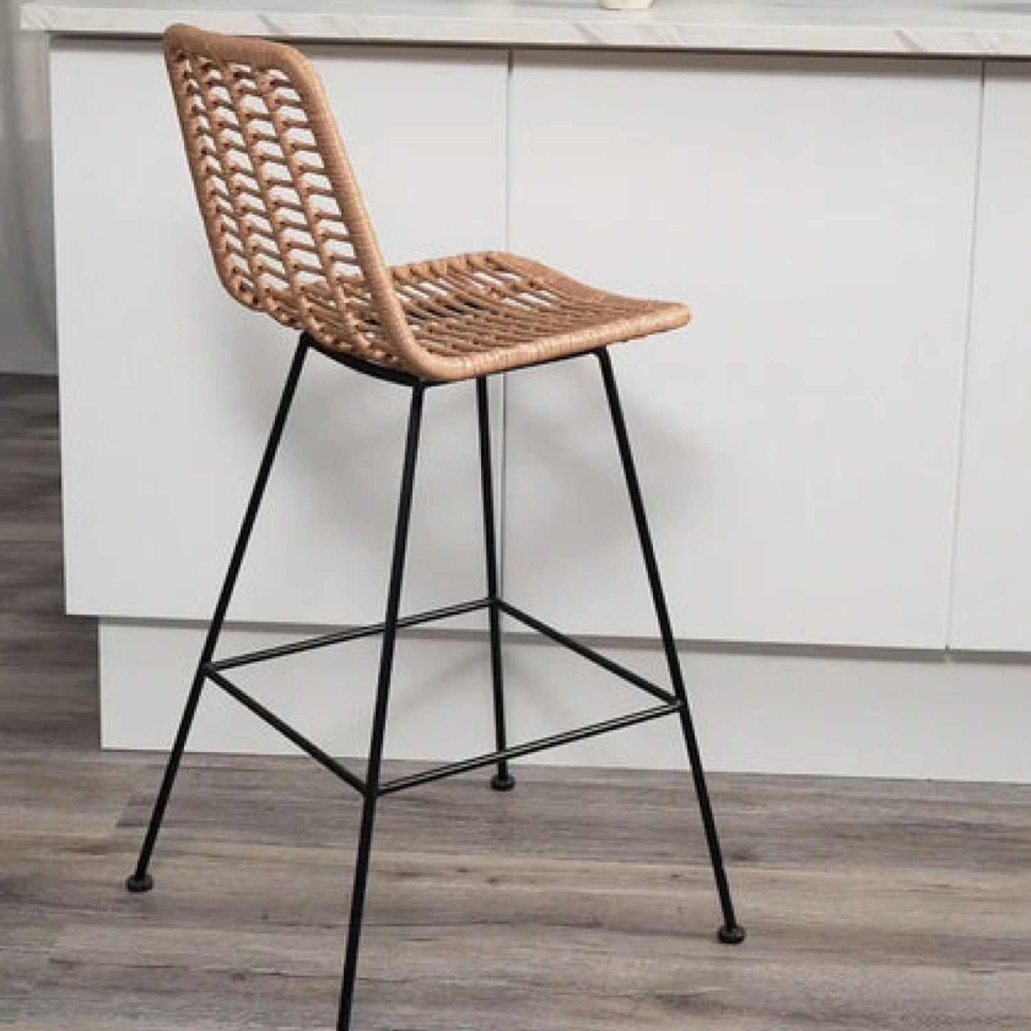 Pack 4 Taburete Piso Grecia Alto 75 cm | Rattan color Natural-2