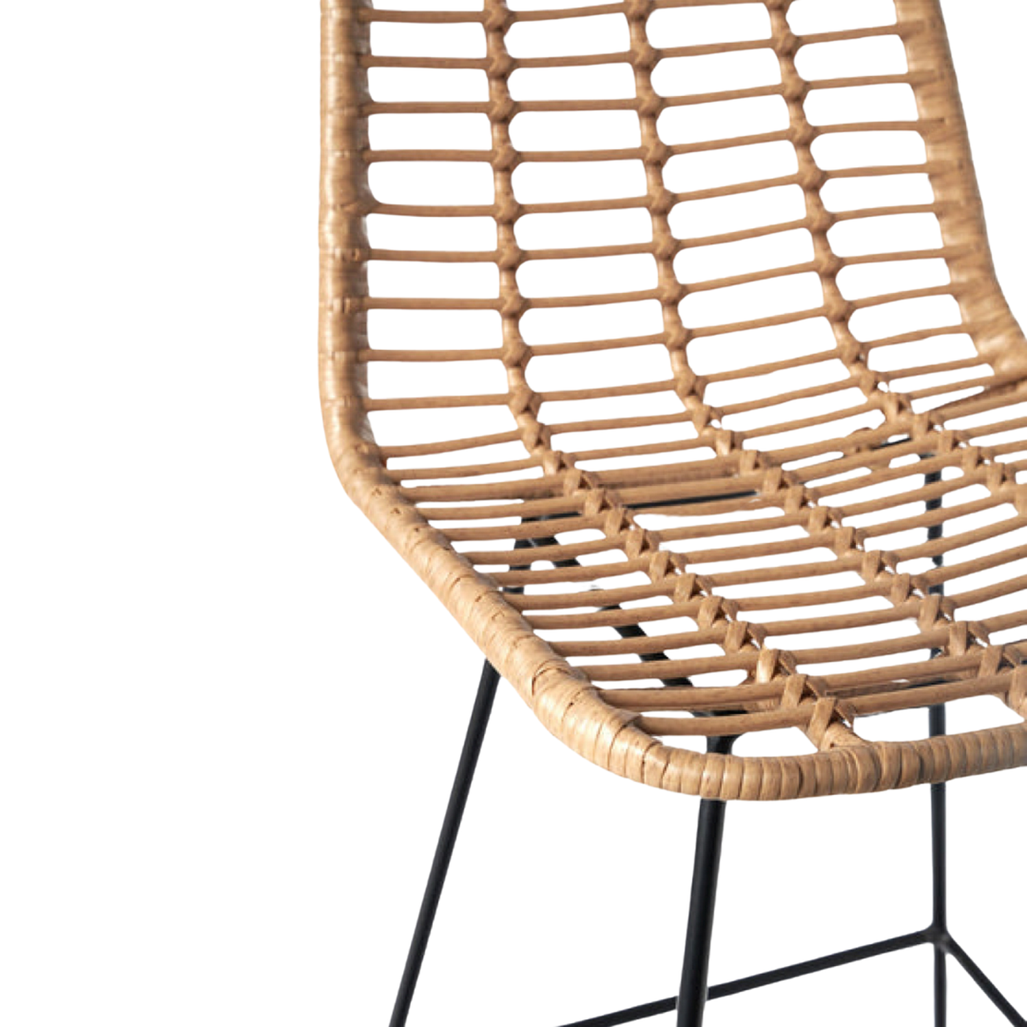 Pack 4 Taburete Piso Grecia Alto 75 cm | Rattan color Natural-5