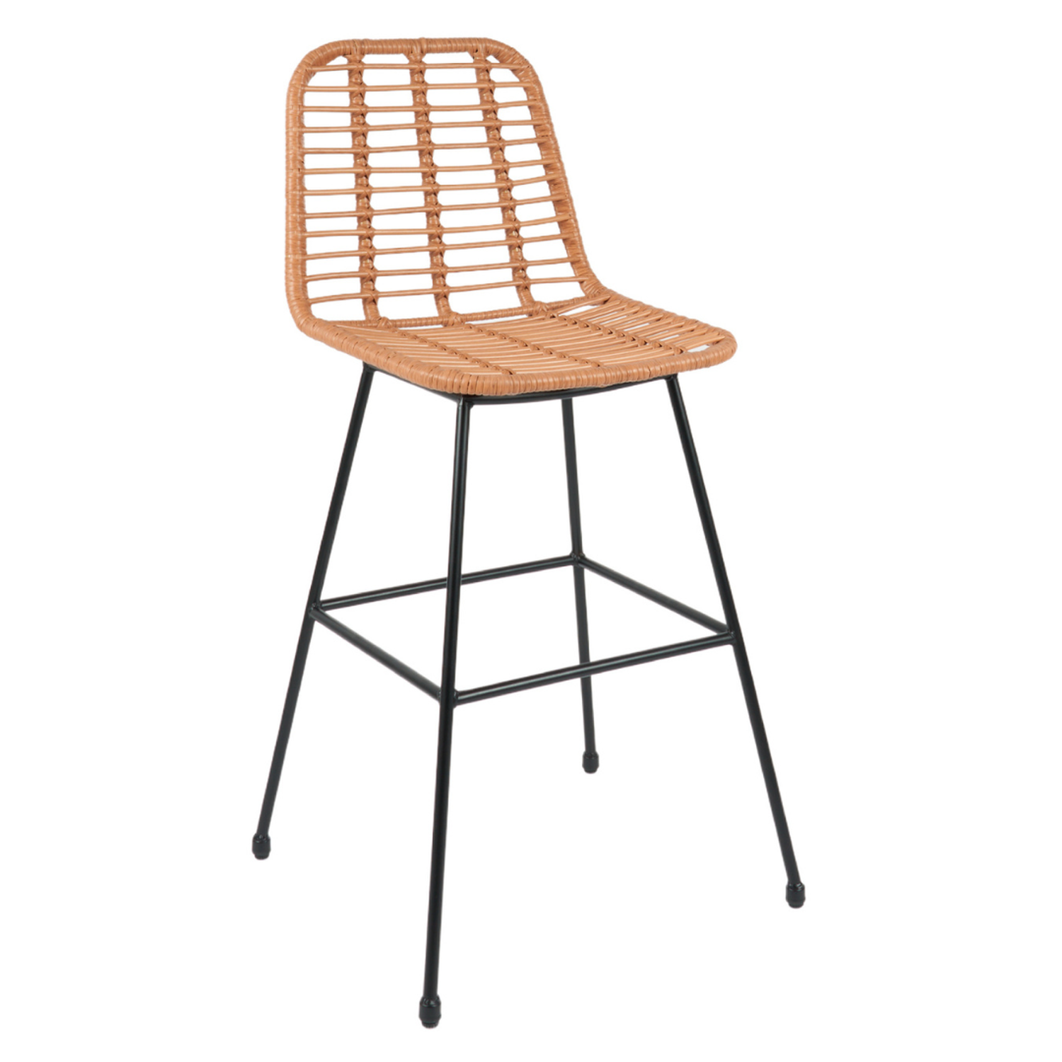 Pack 4 Taburete Piso Grecia Alto 75 cm | Rattan color Natural-7