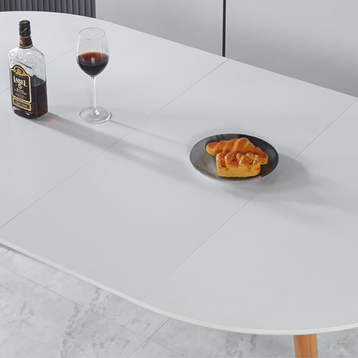 Mesa Extensible Bayona Blanca | 100cm a 180cm-2