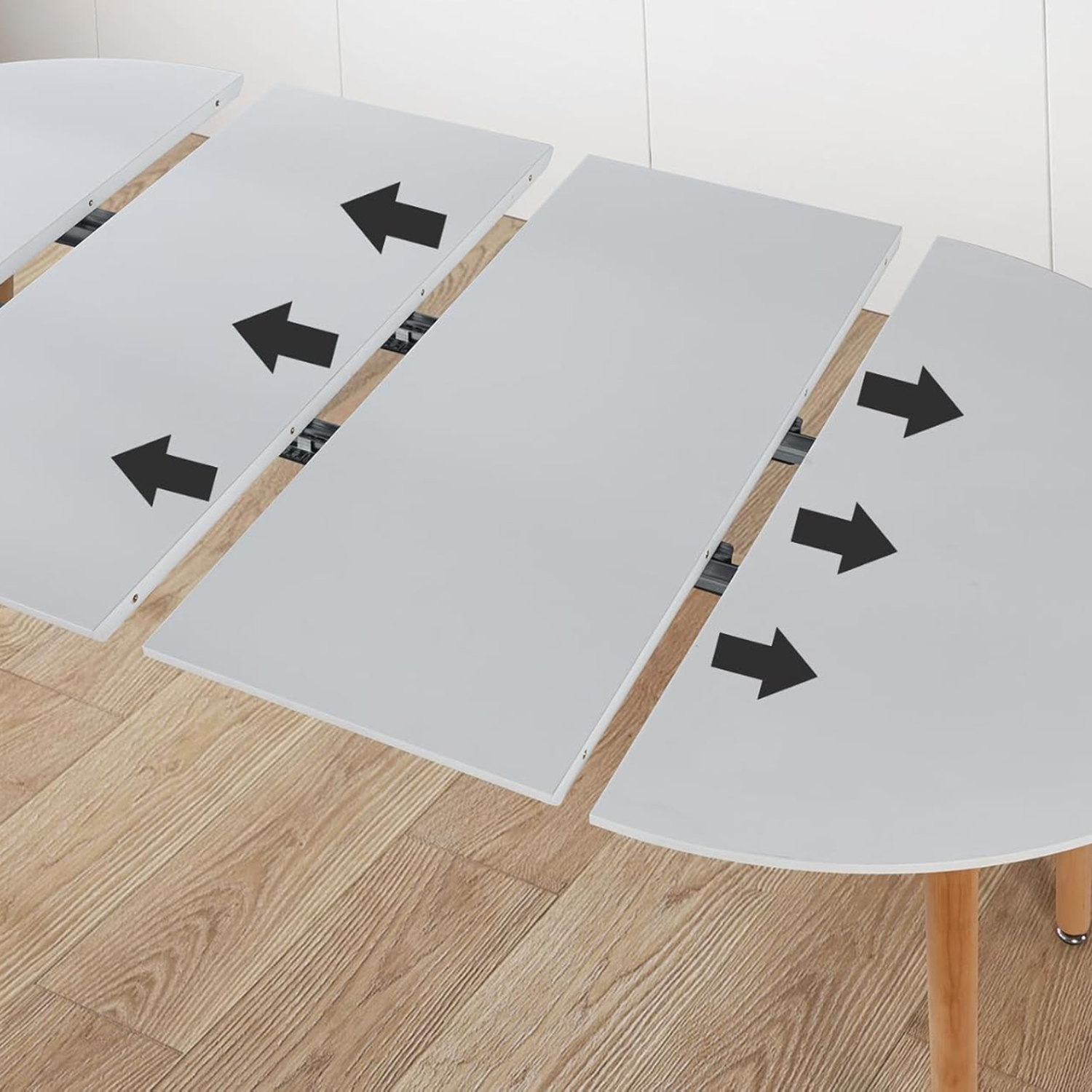 Mesa Extensible Bayona Blanca | 100cm a 180cm-4