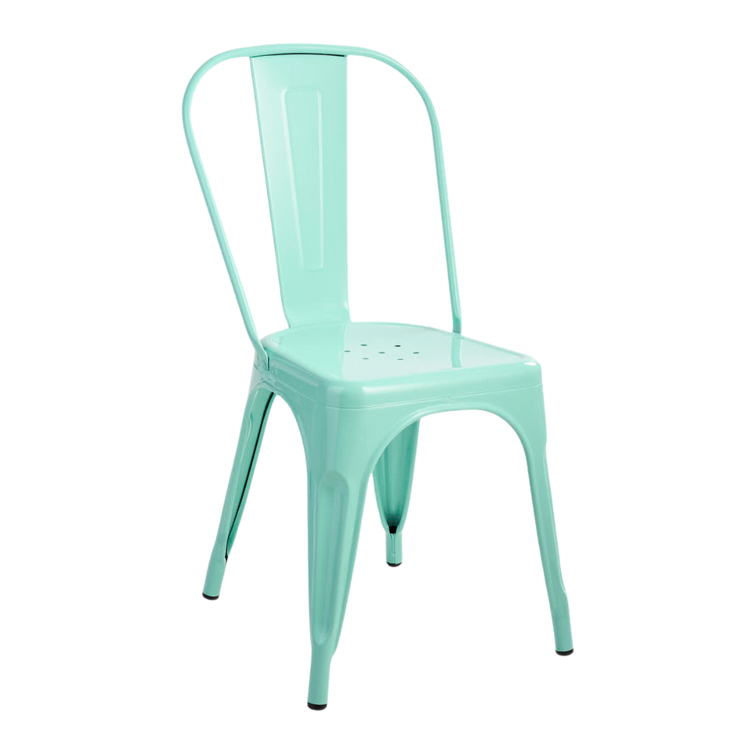 Pack 4 Silla Tolix Acero Menta | Resistente para Exterior e Interior-2