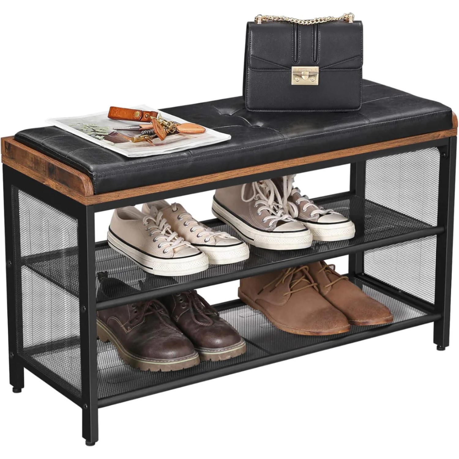 Banqueta Zapatero Waco | Eco Cuero-4