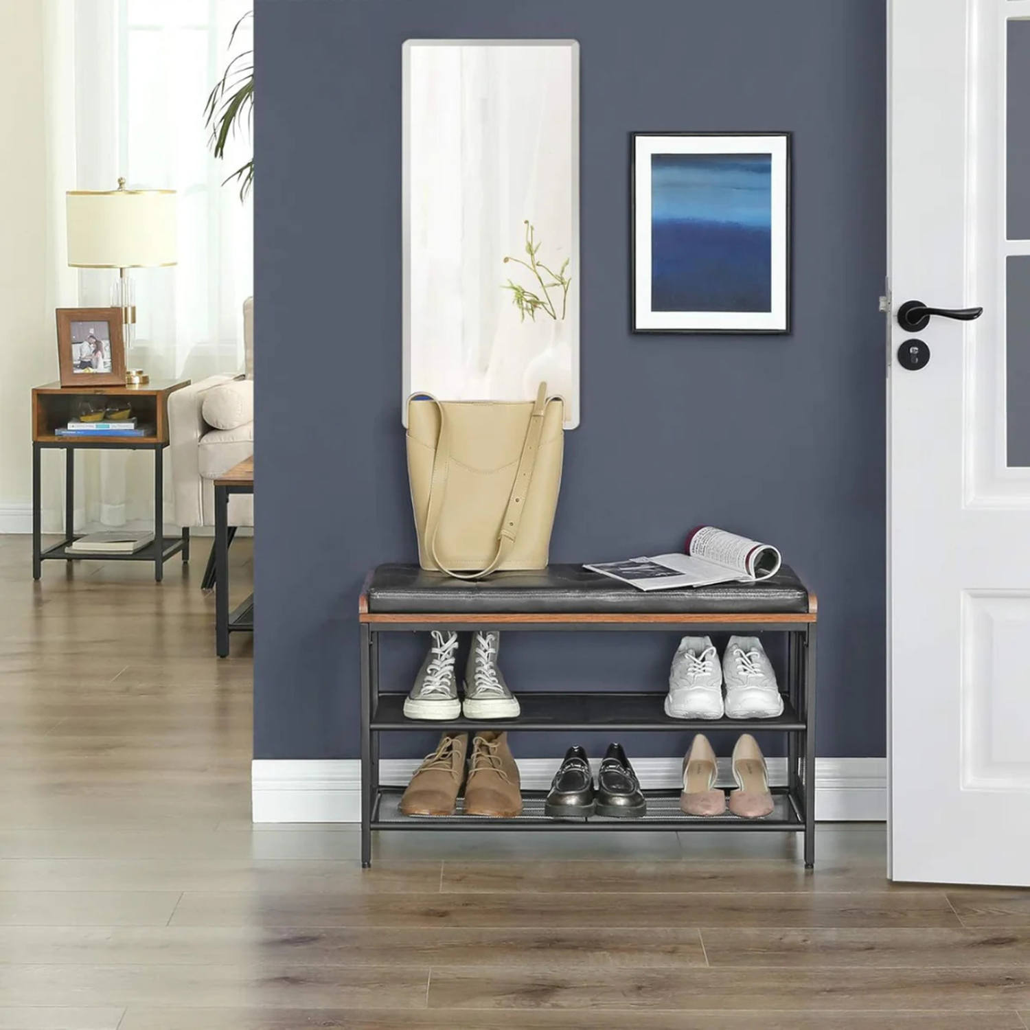 Banqueta Zapatero Waco | Eco Cuero-7