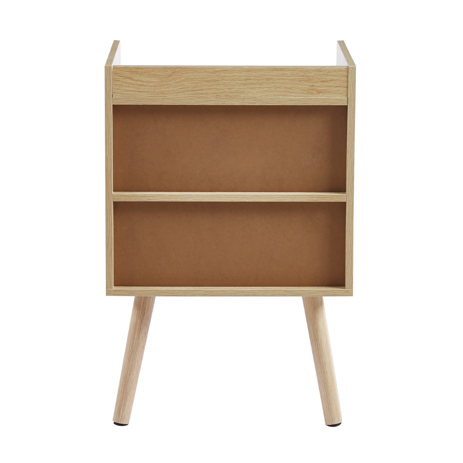 Velador Norlan: Elegante y funcional, con cajón y espacio extra-3