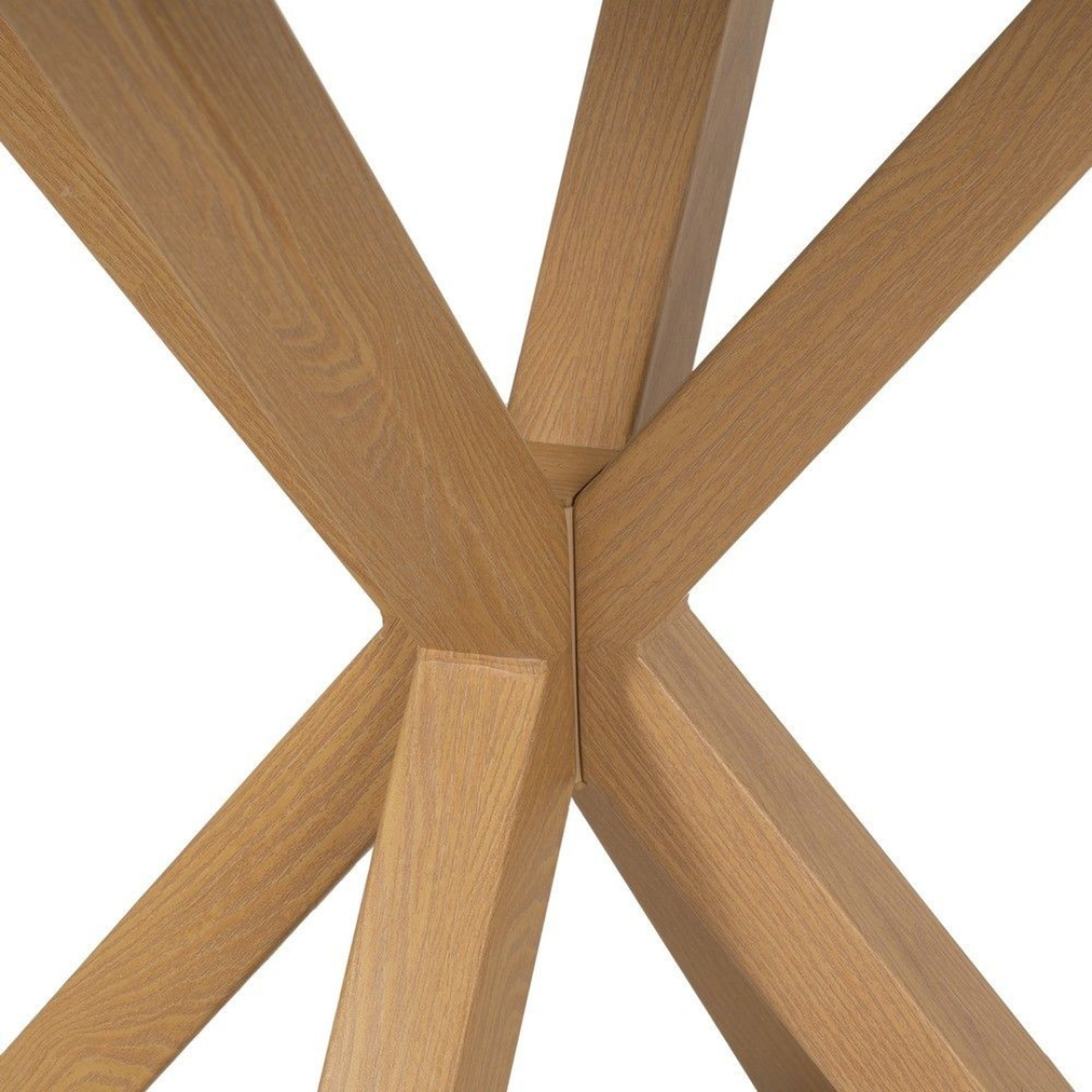 Mesa Redonda Equiz Wood 100cm | Patas X | Comedor u Oficina-2