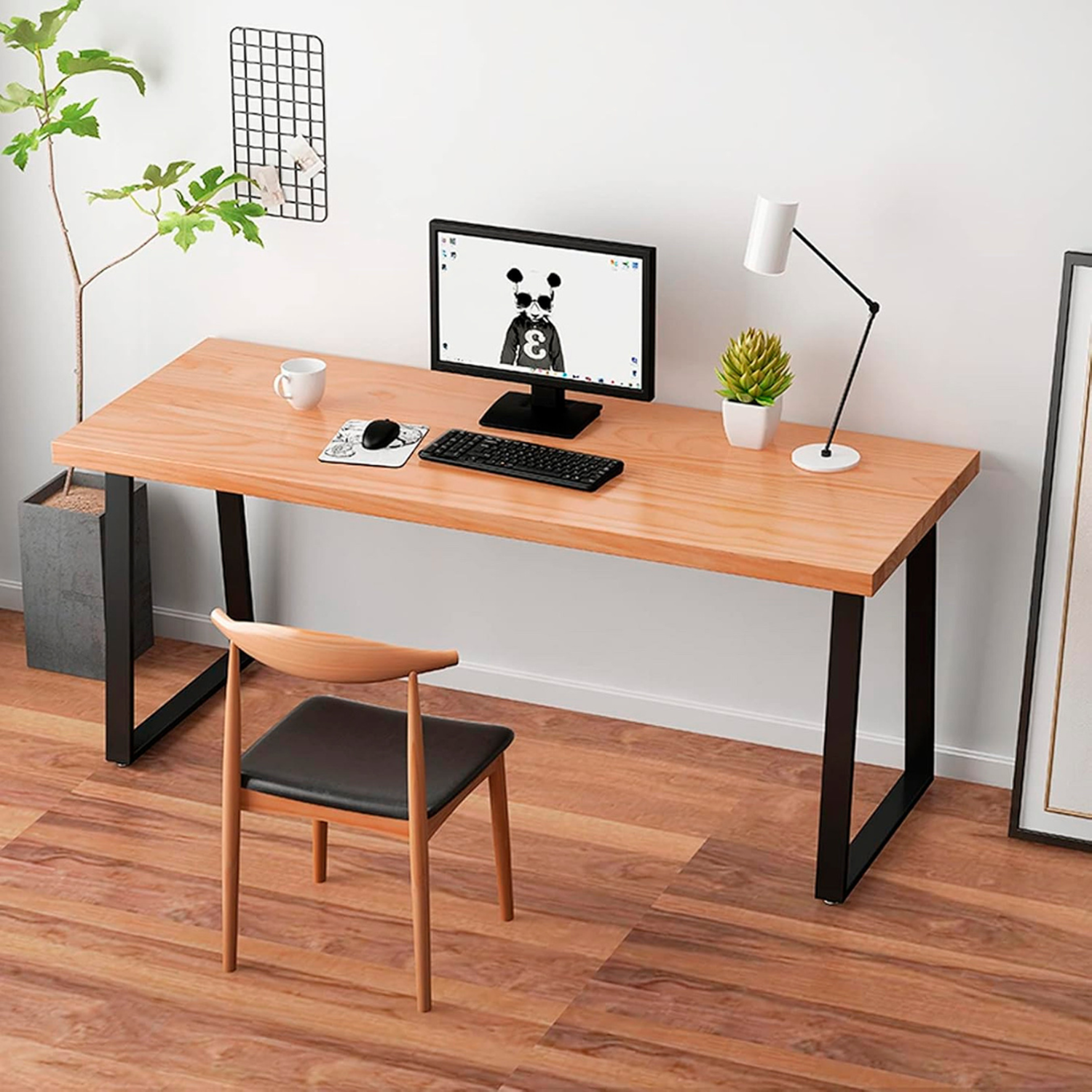Escritorio Rústico Belén 160cm | Madera y Metal | Oficina en Casa-3