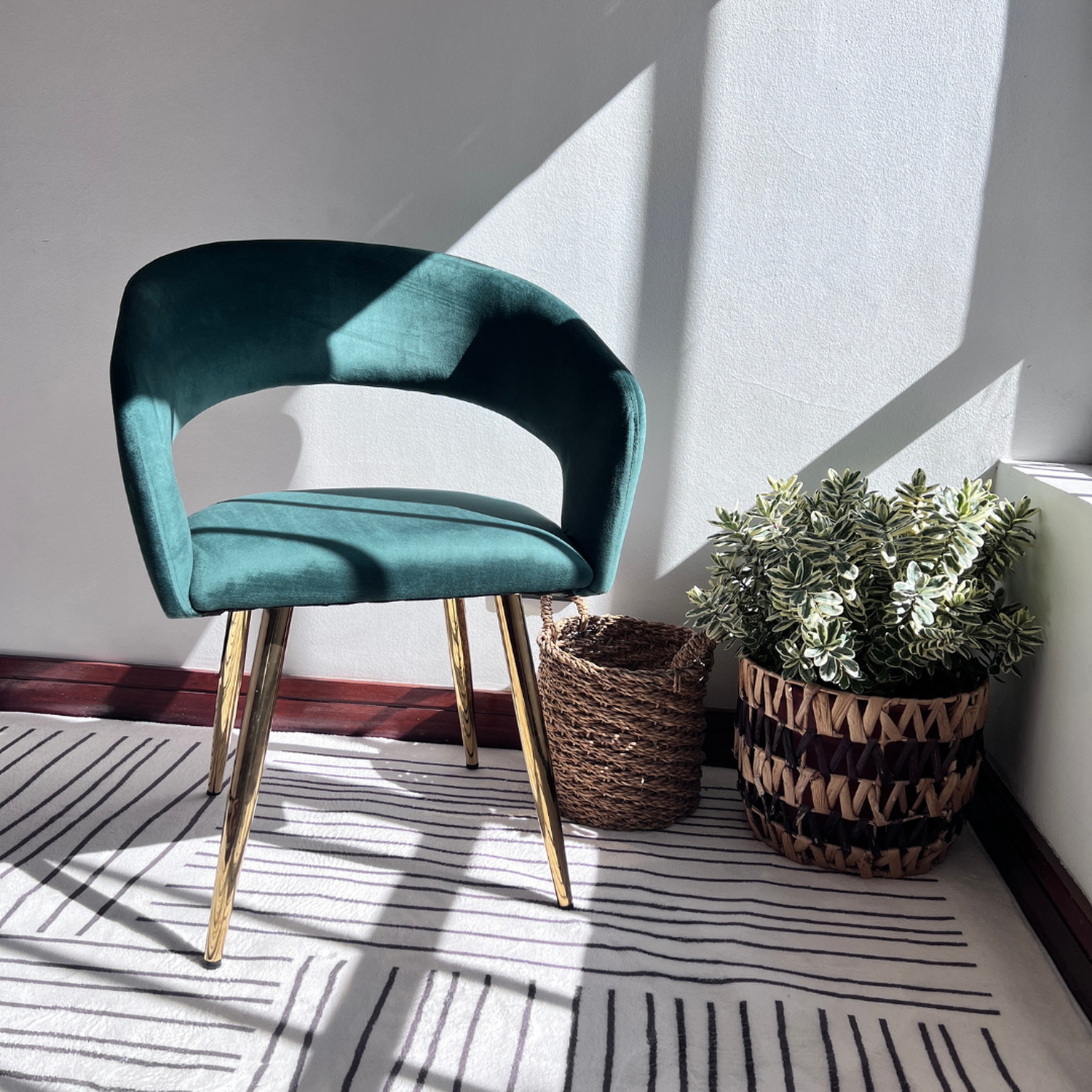 Sitial Sillón Siena Verde | Comodidad y Resistencia en Terciopelo-5