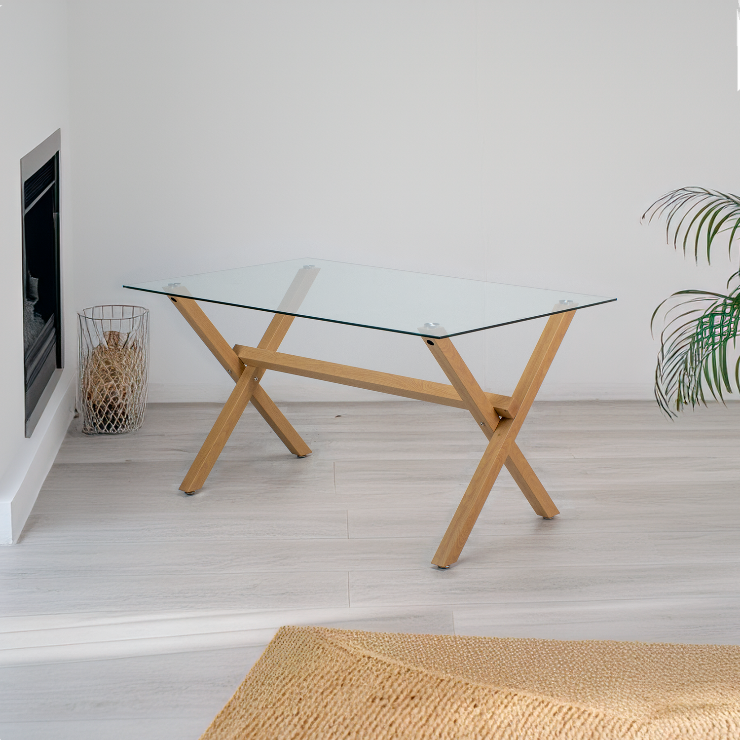 Mesa Rectangular Xinia 120x80 cm | Vidrio Templado-5