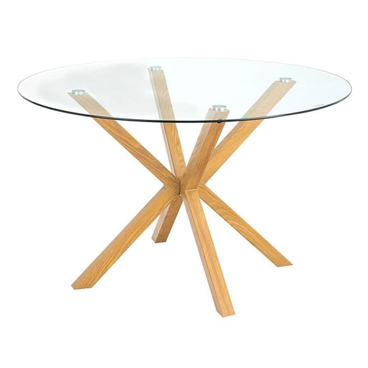 Comedor Mesa Equiz 100cm + 4 Sillas Wishbone Blanca-3