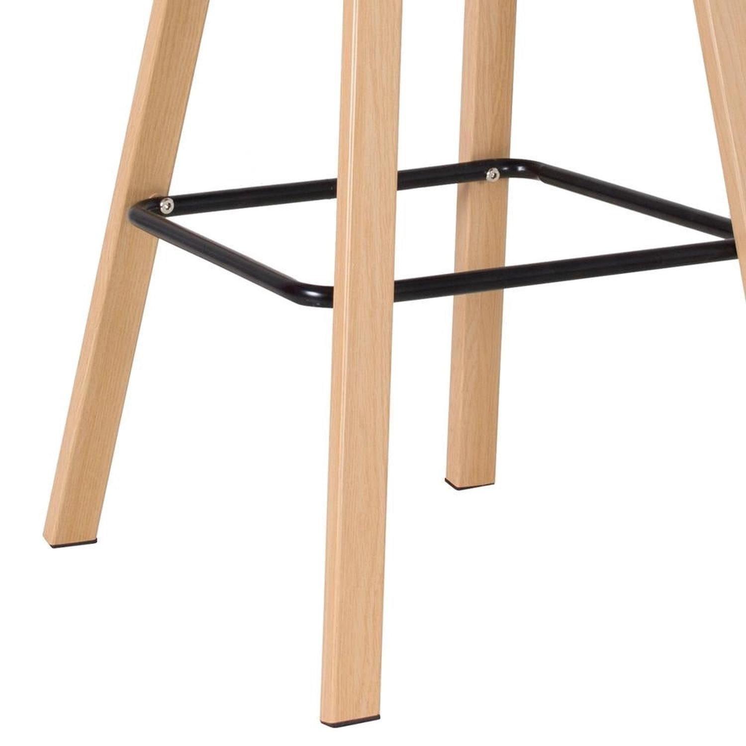 Pack 2 Taburetes Bar Nórdico Viggo 75 cm | Exterior Negro-8