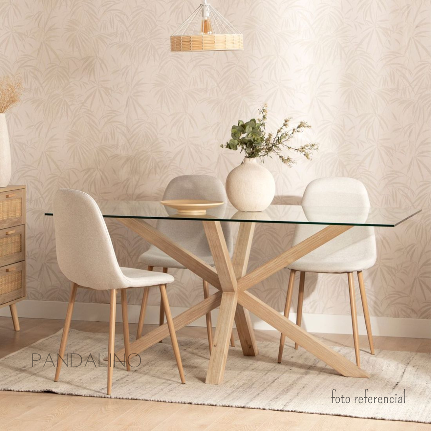 Mesa Rectangular Greta 160x90 | Elegante-Resistente | Vidrio Templado-4