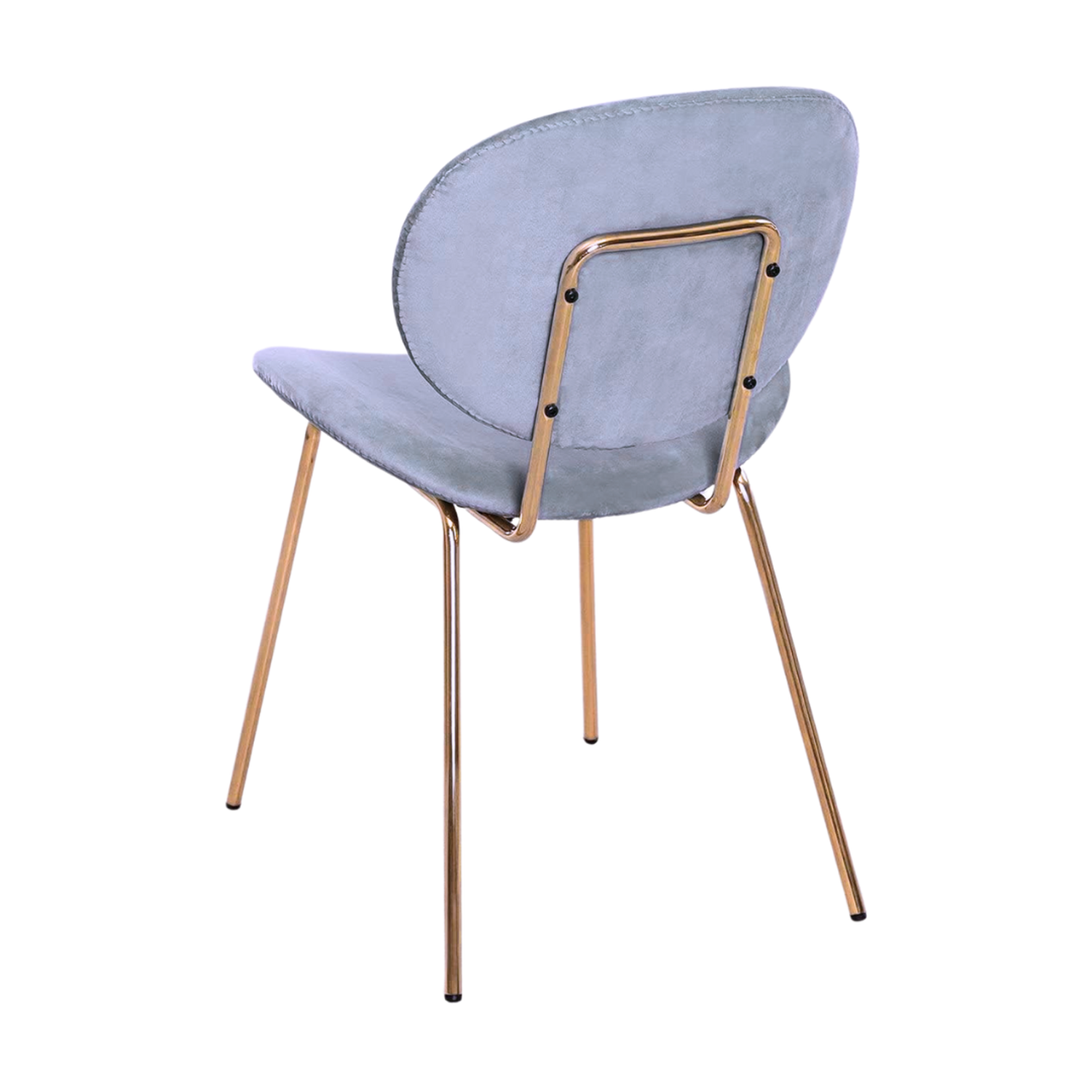 Pack 4 Sillón Angelica Velvet Gris | Sala, Dormitorio u Oficina-3