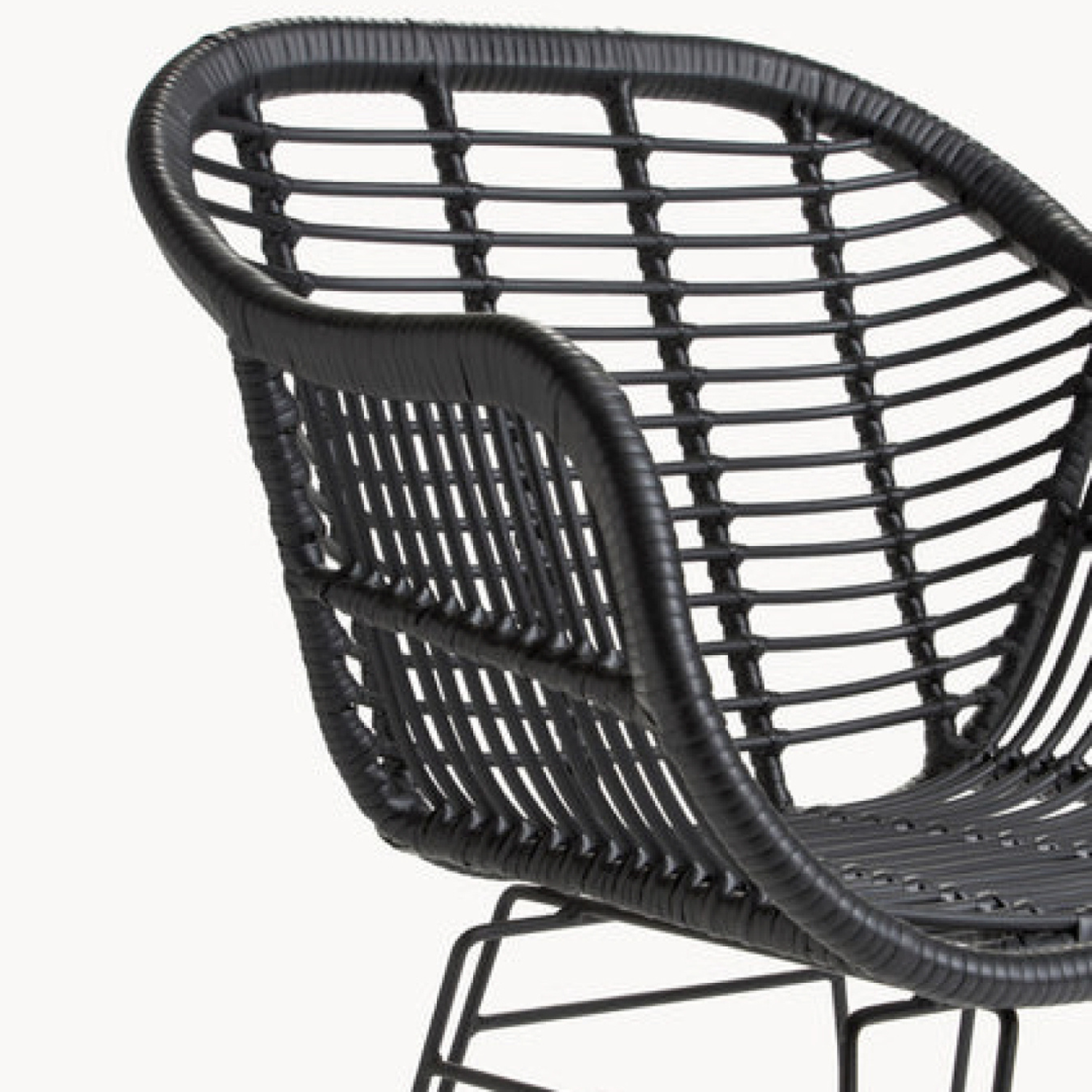 Butaca Grecia Negro | Diseño en Rattan-6
