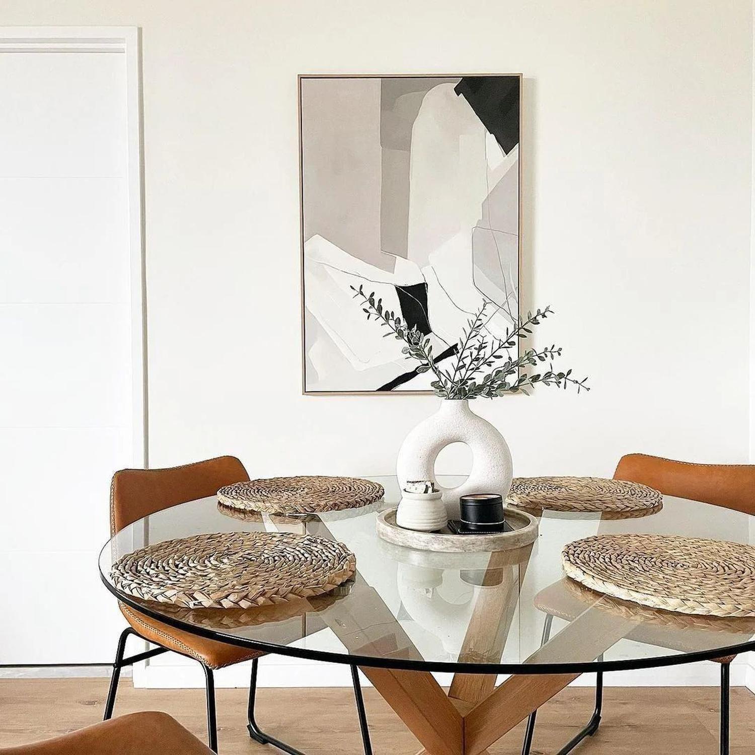 Comedor Mesa Redonda Equiz 100cm + 4 Sillas Toscana-3