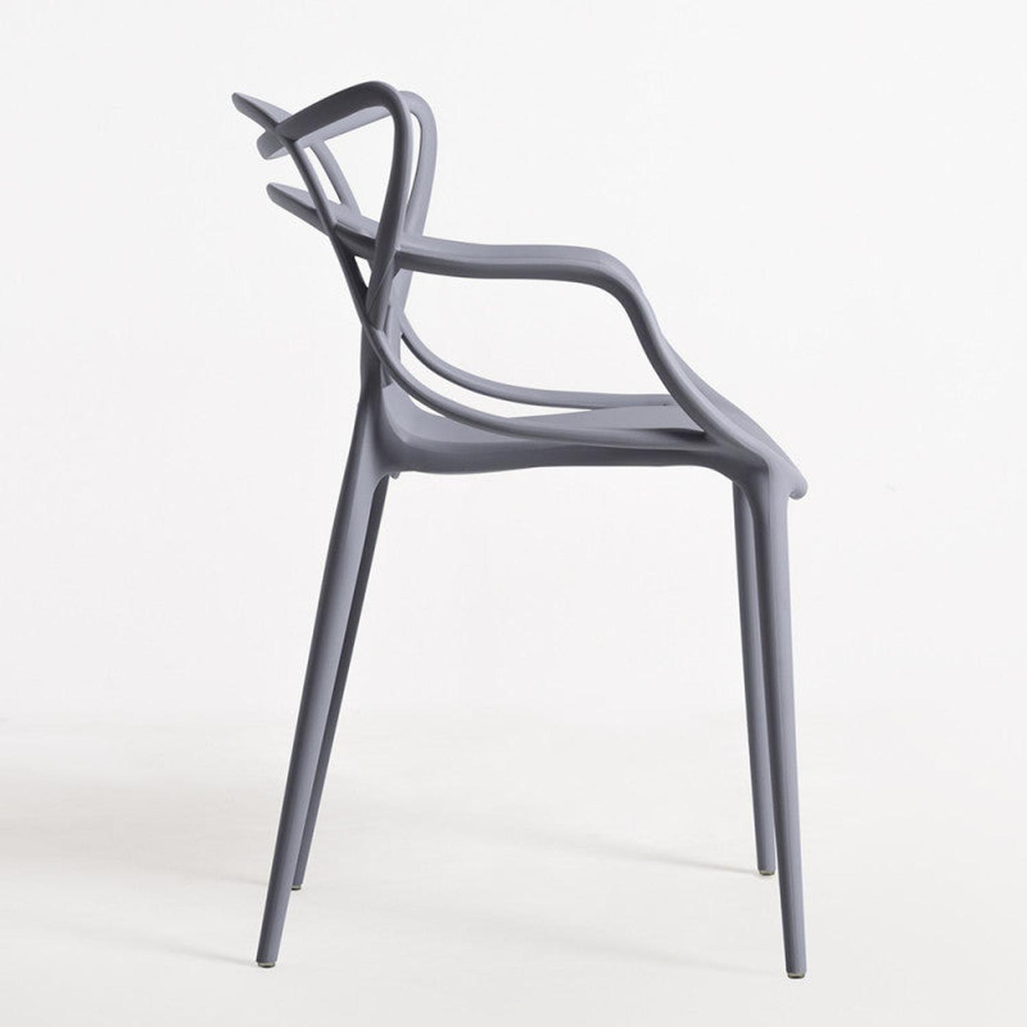 Pack 4 Sillas Gris Masters | Ideal Terraza y Interior-4