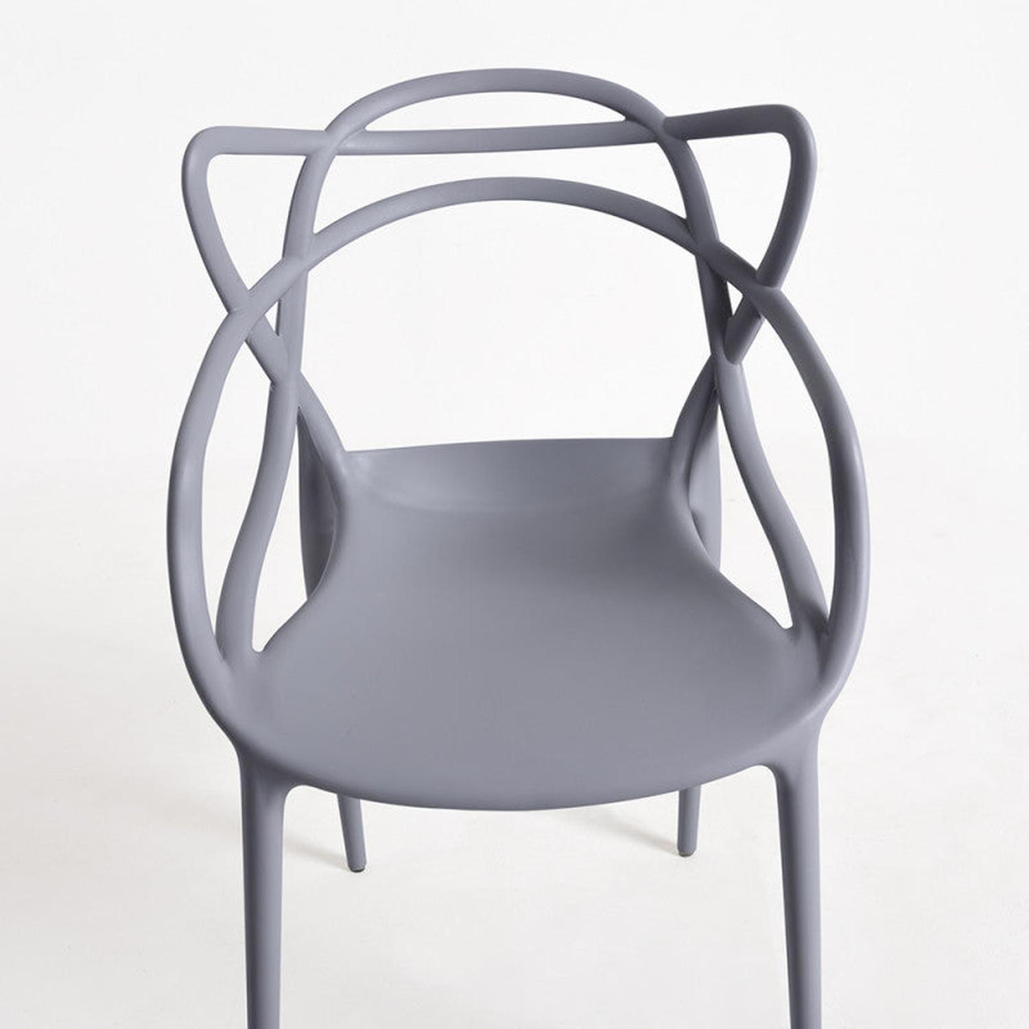 Pack 4 Sillas Gris Masters | Ideal Terraza y Interior-7