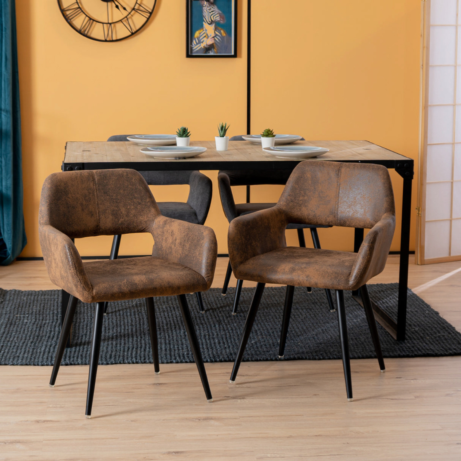 Butaca Sitial Burgos | Ecocuero Café | Cómoda y Elegante-3
