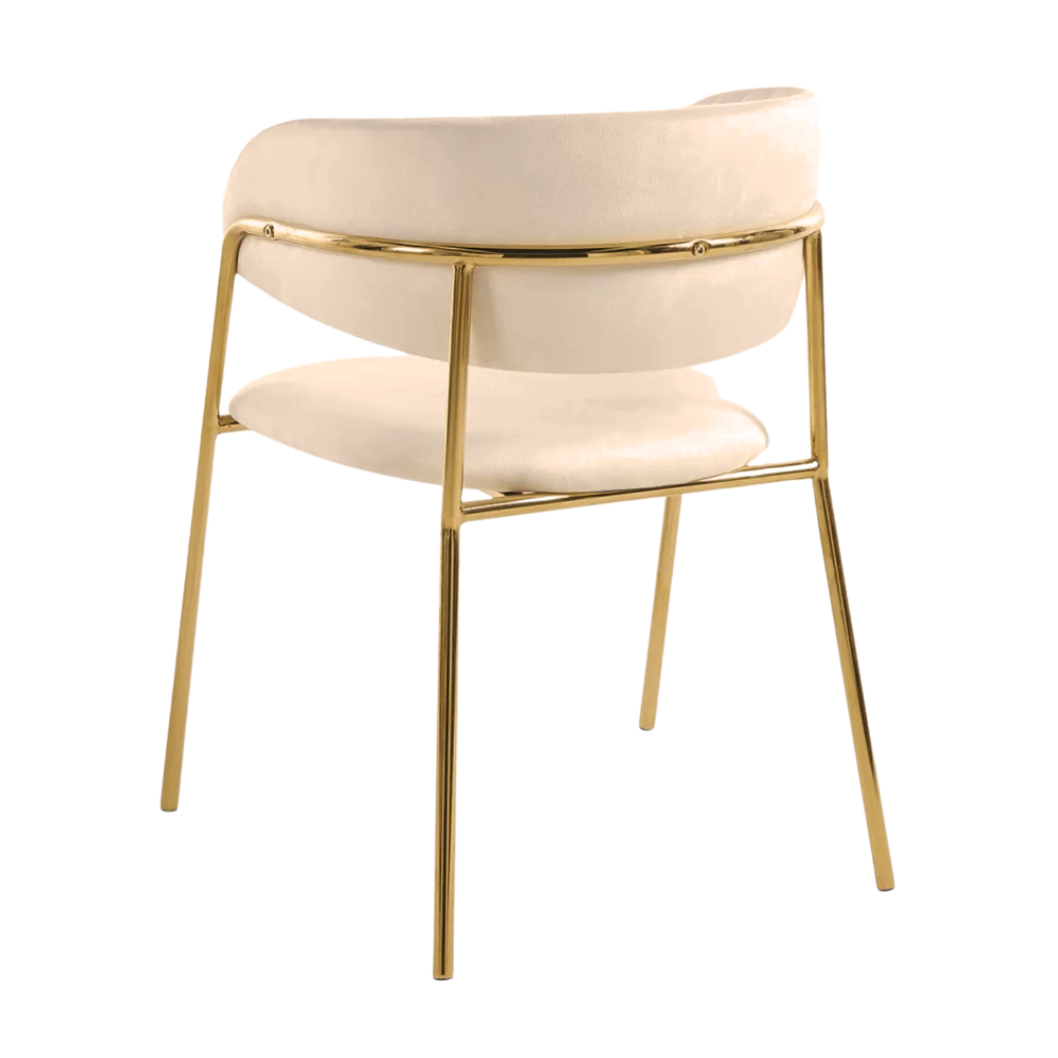 Sitial Butaca Maoz | Terciopelo Beige | Comodidad y Estilo-2