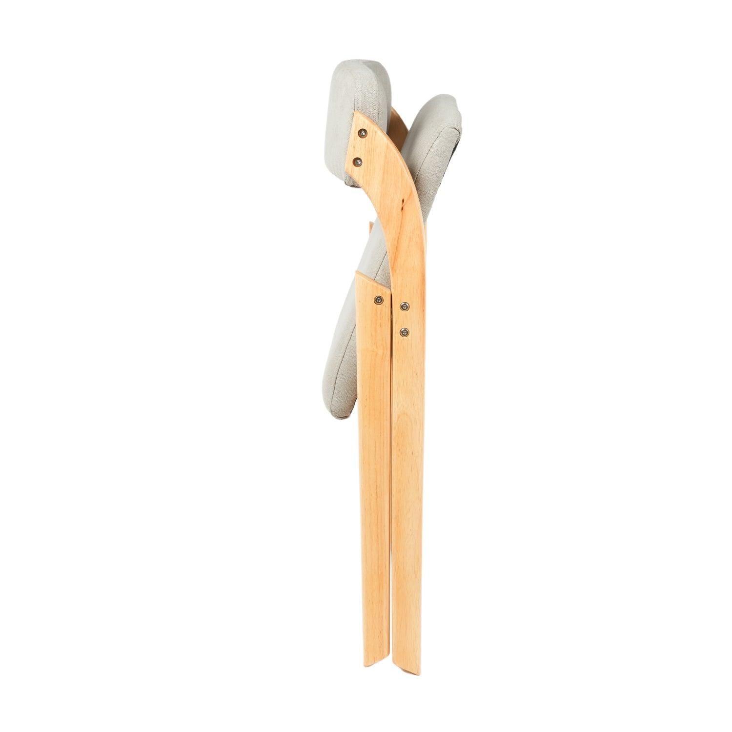Silla Plegable Palmira Gris | Cómoda y Elegante-3