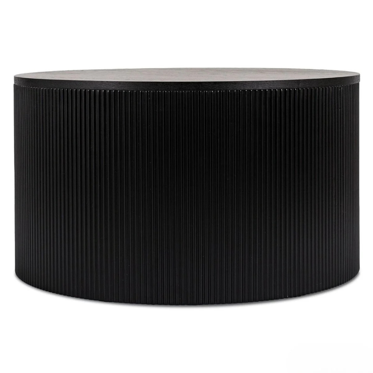 Mesa Centro Redonda Loretto Negra | Moderno y Minimalista-5