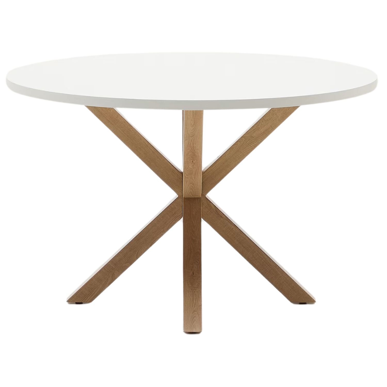 Comedor Mesa Redonda Equiz 100cm Blanca + 4 Sillas Windsor Blanca-5