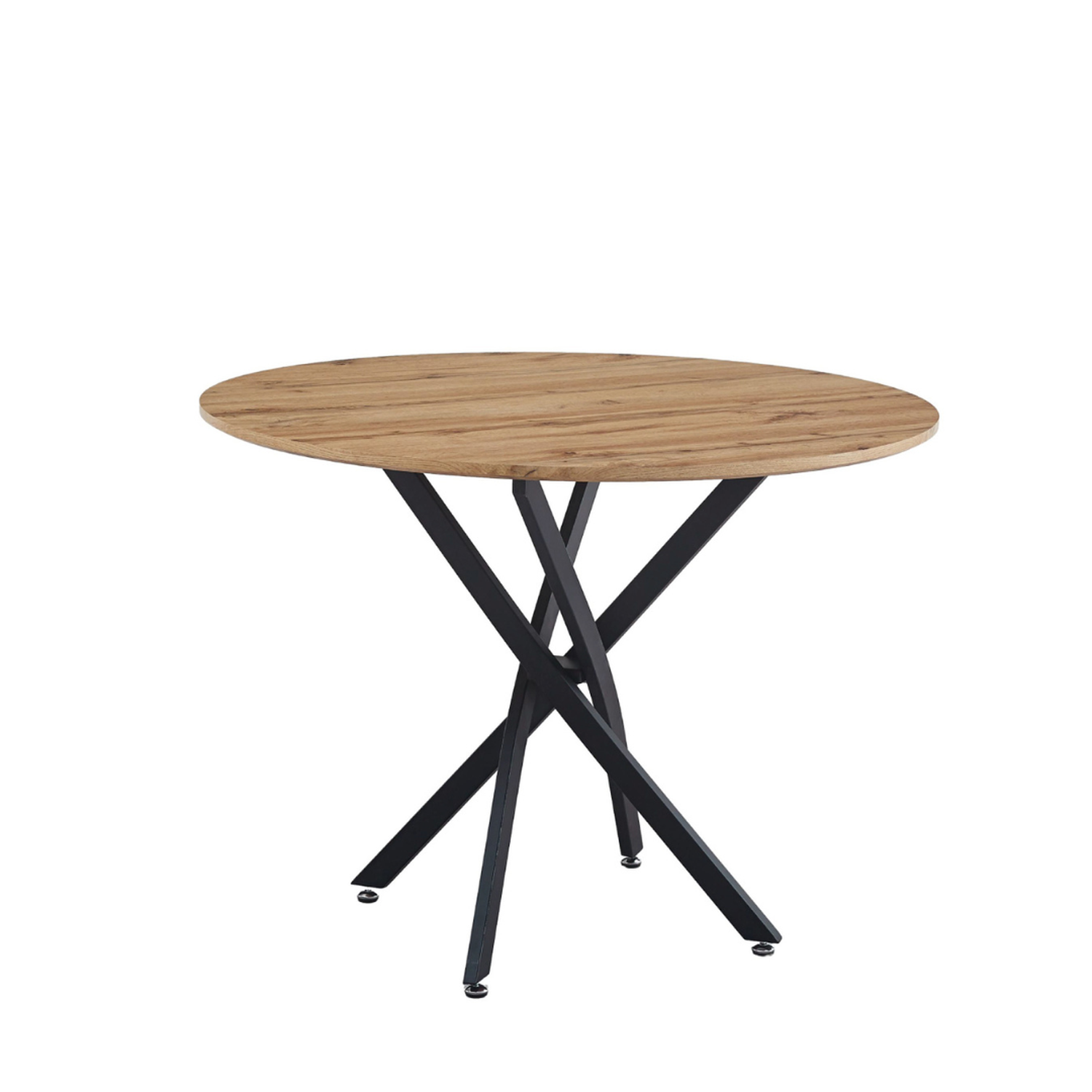 Mesa redonda de comedor Cira 100cm - Estilo industrial-1