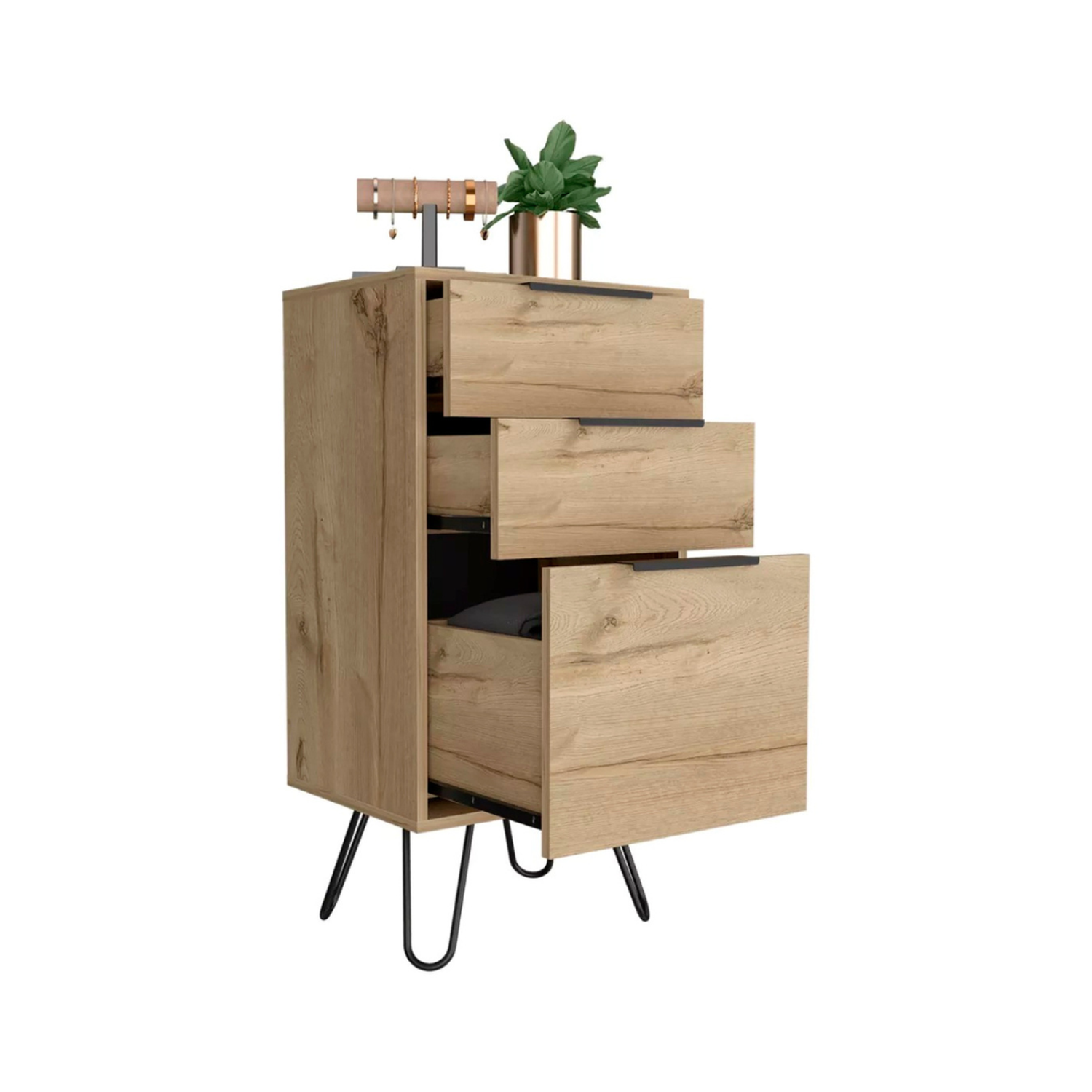 Cómoda Moderna Becca: Almacenaje y Estilo-2