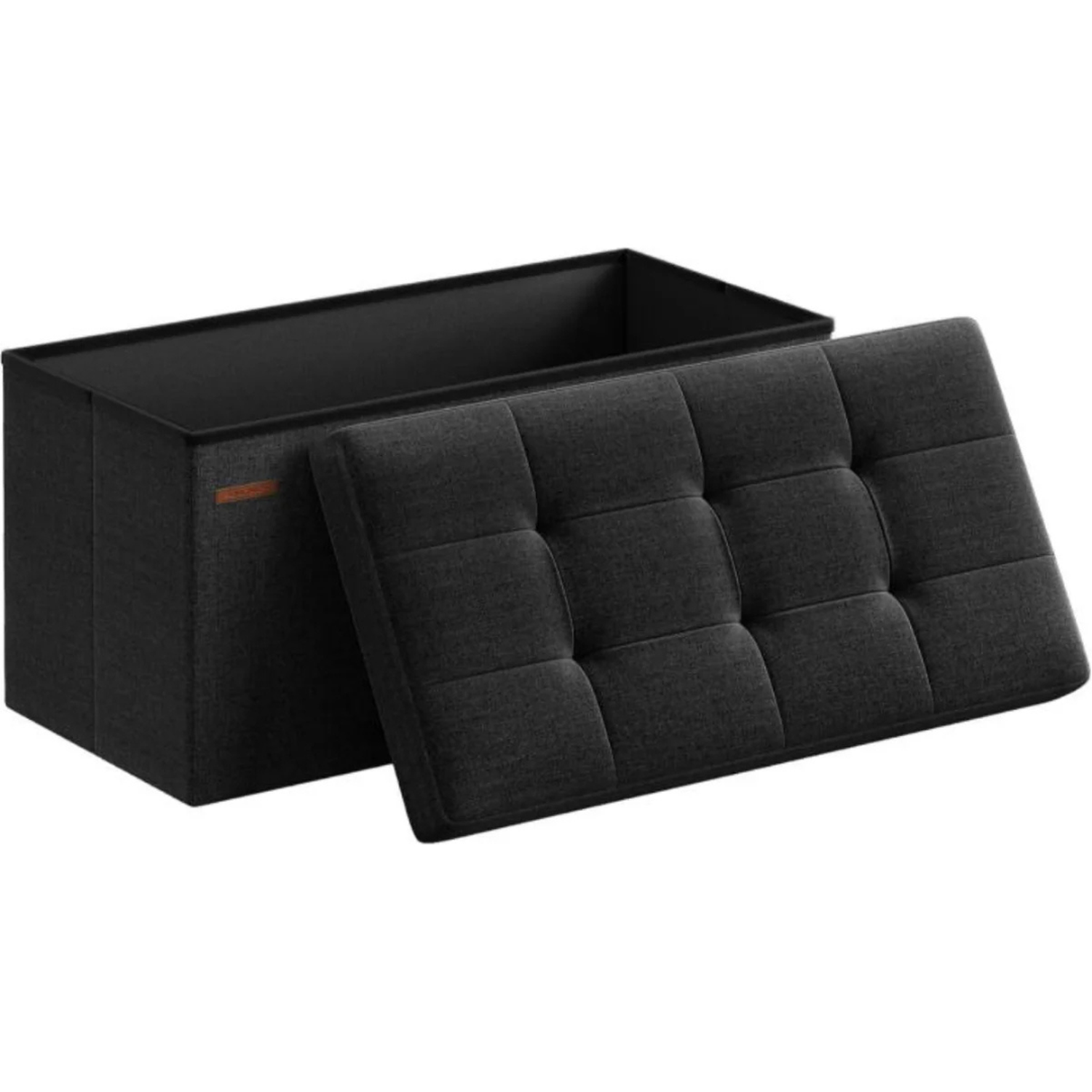 Banqueta Baul Takoma Negro | Plegable con Almacenaje-1