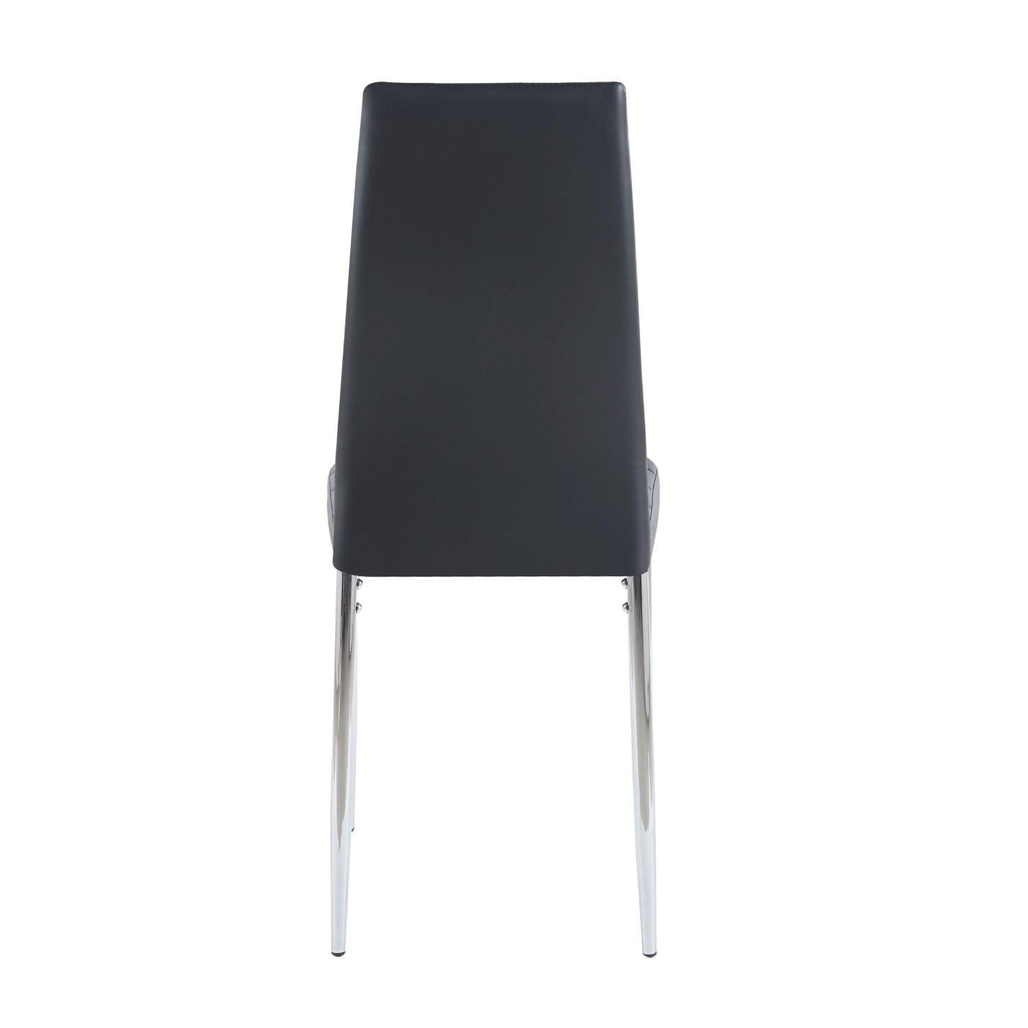 Pack 4 Silla Dining Negras | Estilo Minimalista y Cómodo-4