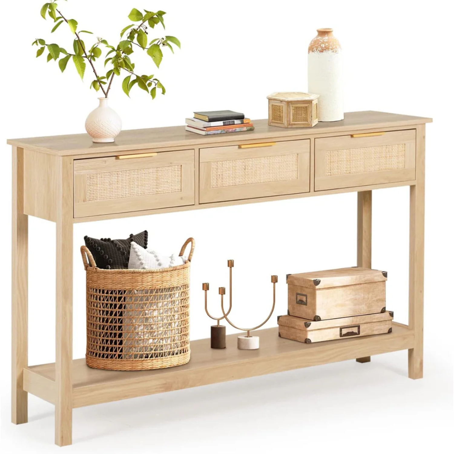 Mueble Recibidor Arrimo Lazzo | Mueble de Entrada con Cajones-2