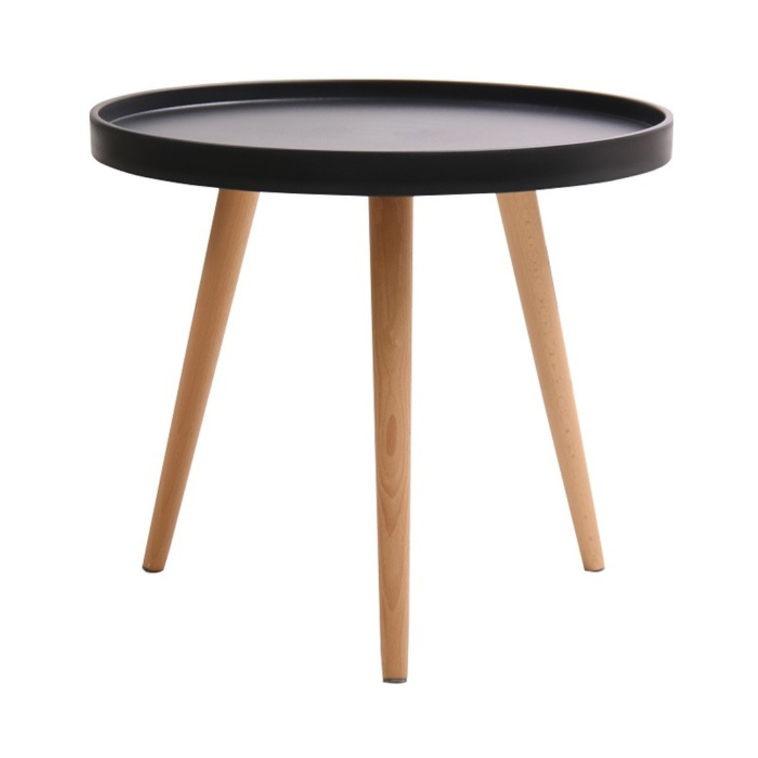 Mesa Lateral Redonda Armenia, 50 cm Diámetro, Diseño Minimalista-4