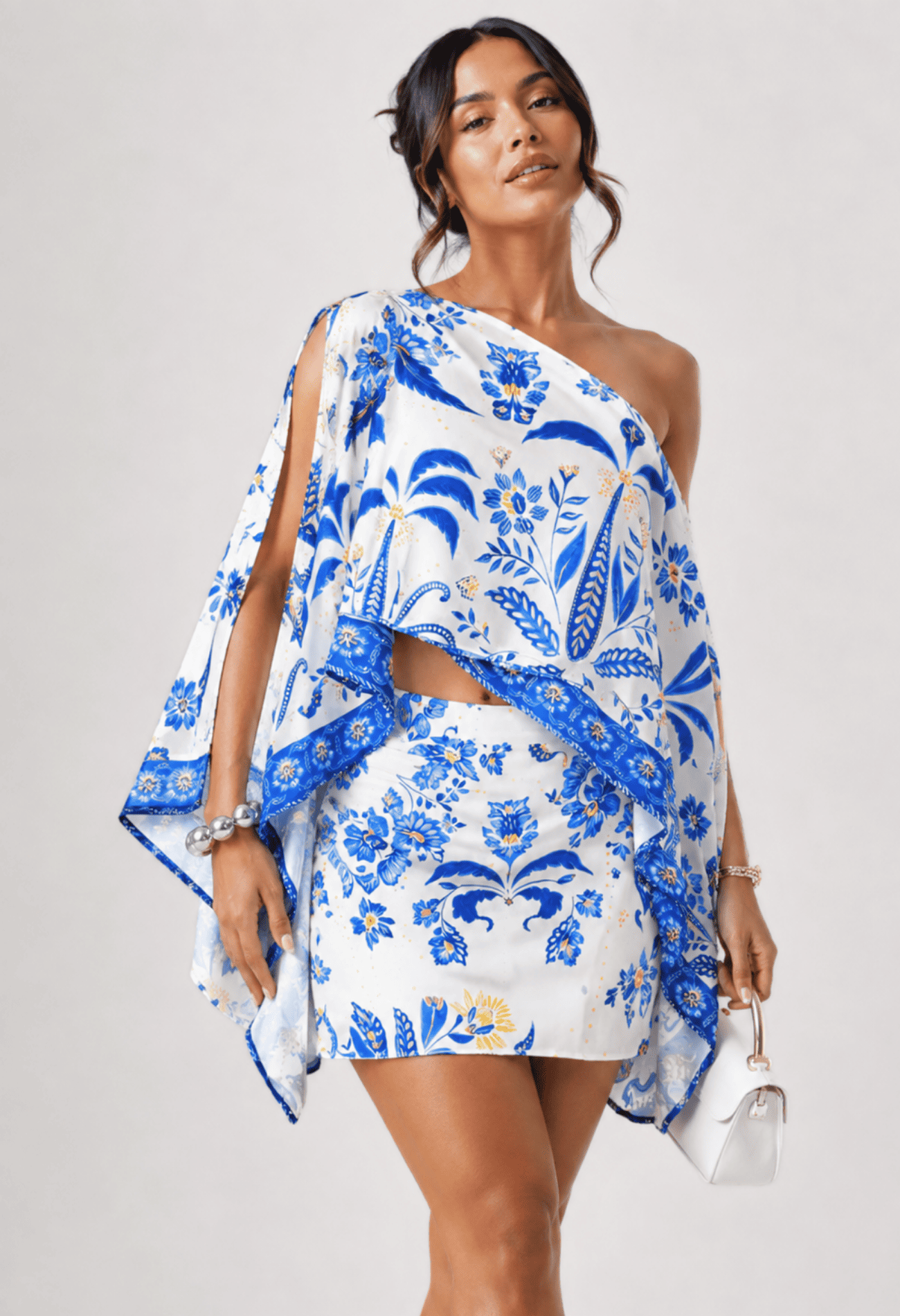 Vestido 3 piezas mujer con capa-0