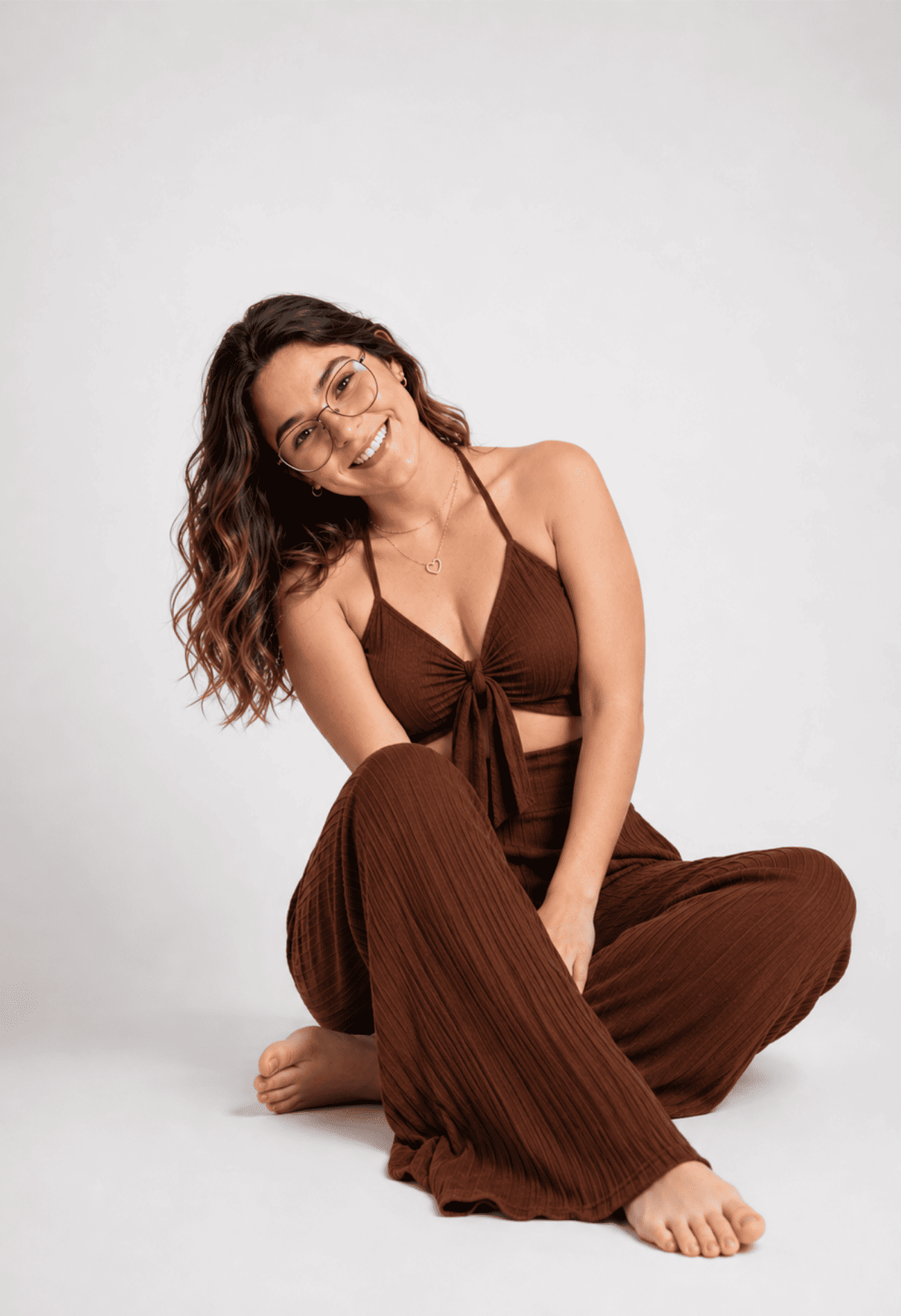 Conjunto Pantalon y crop top Jossi-2
