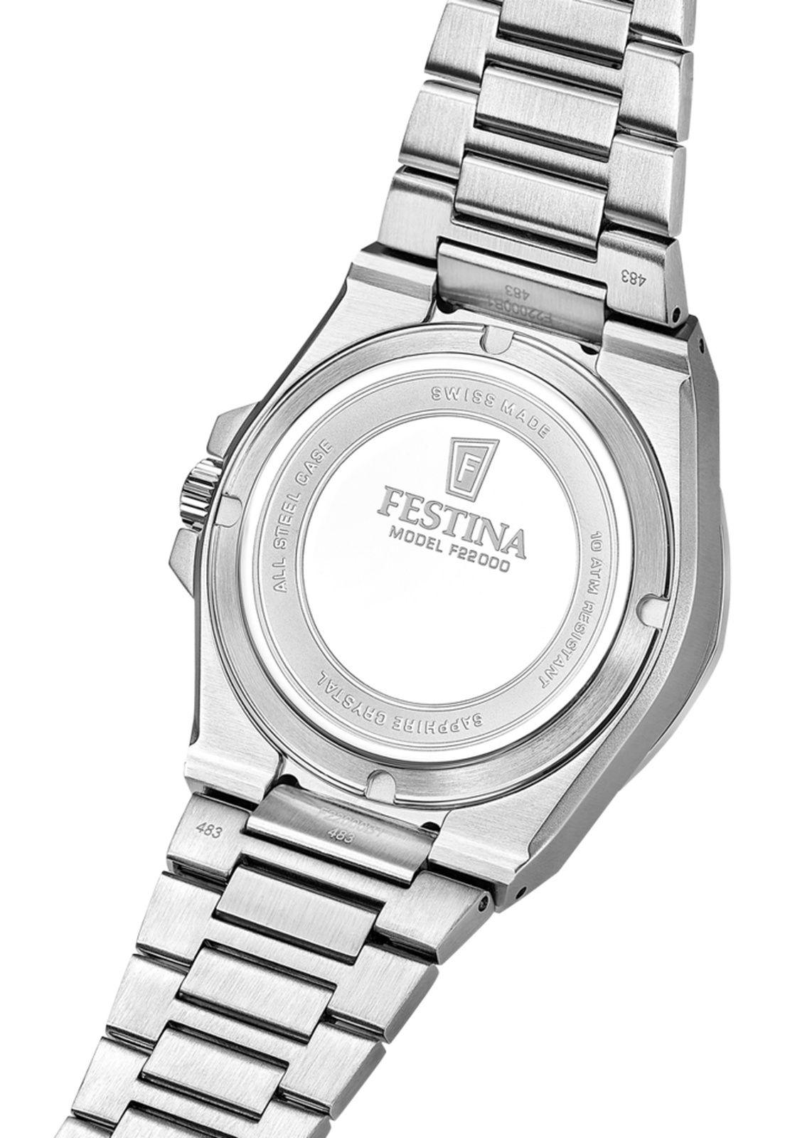 Reloj F22004/1 Festina Swiss Plateado Hombre Automático-4