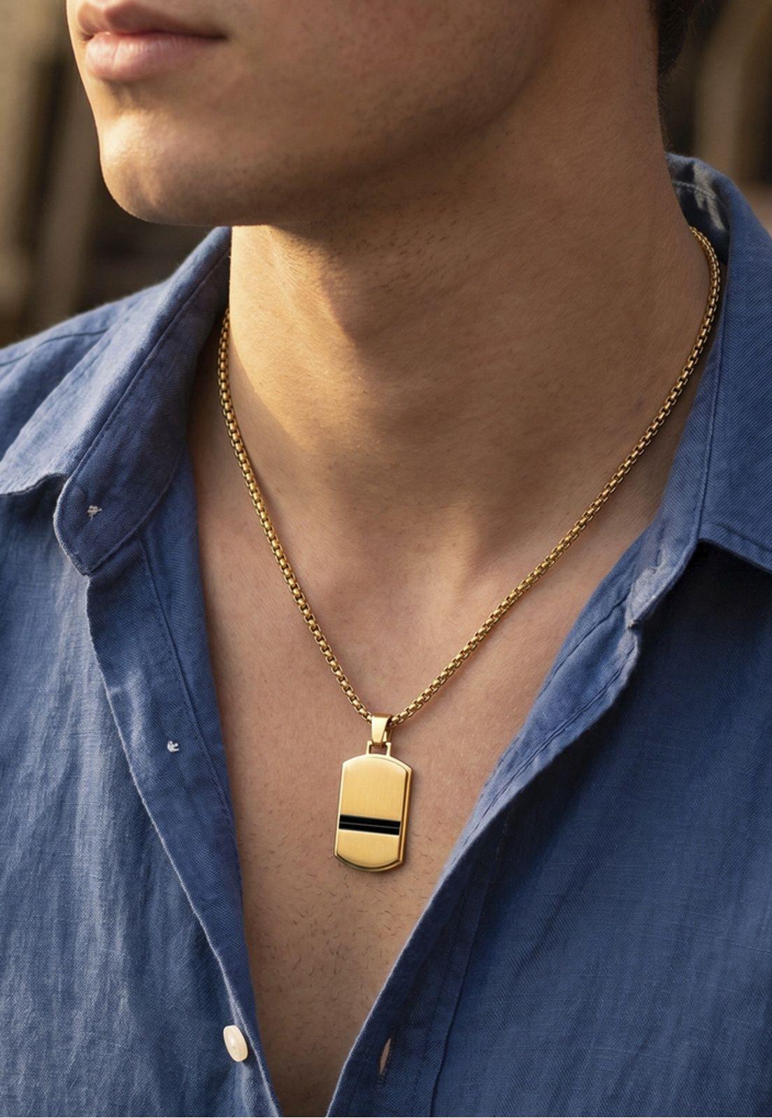 Collar LS2641-1/2 Lotus Style Dorado Hombre Men Basic-1