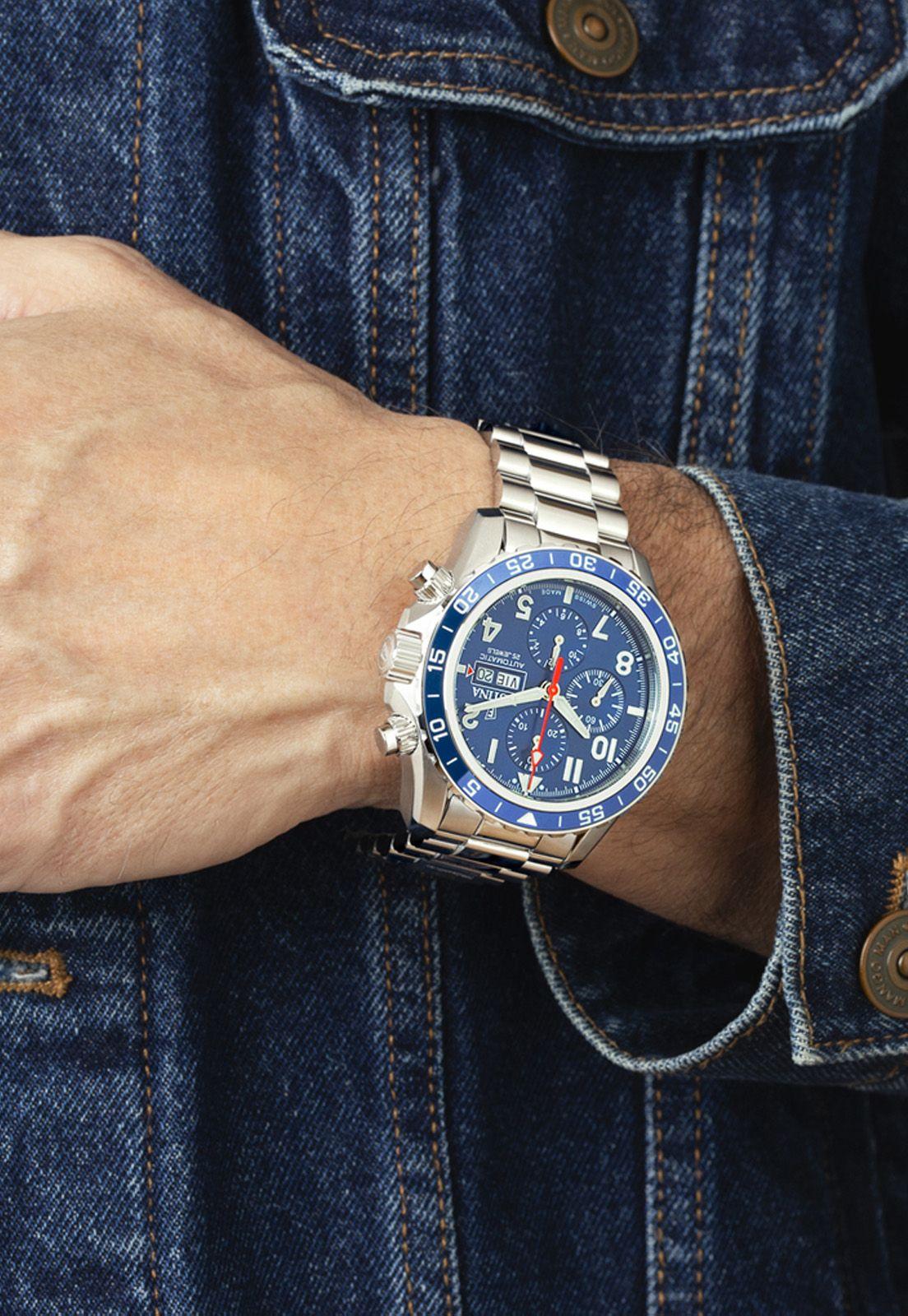Reloj F20055/3 Festina Swiss Hombre Plateado Automatico-3