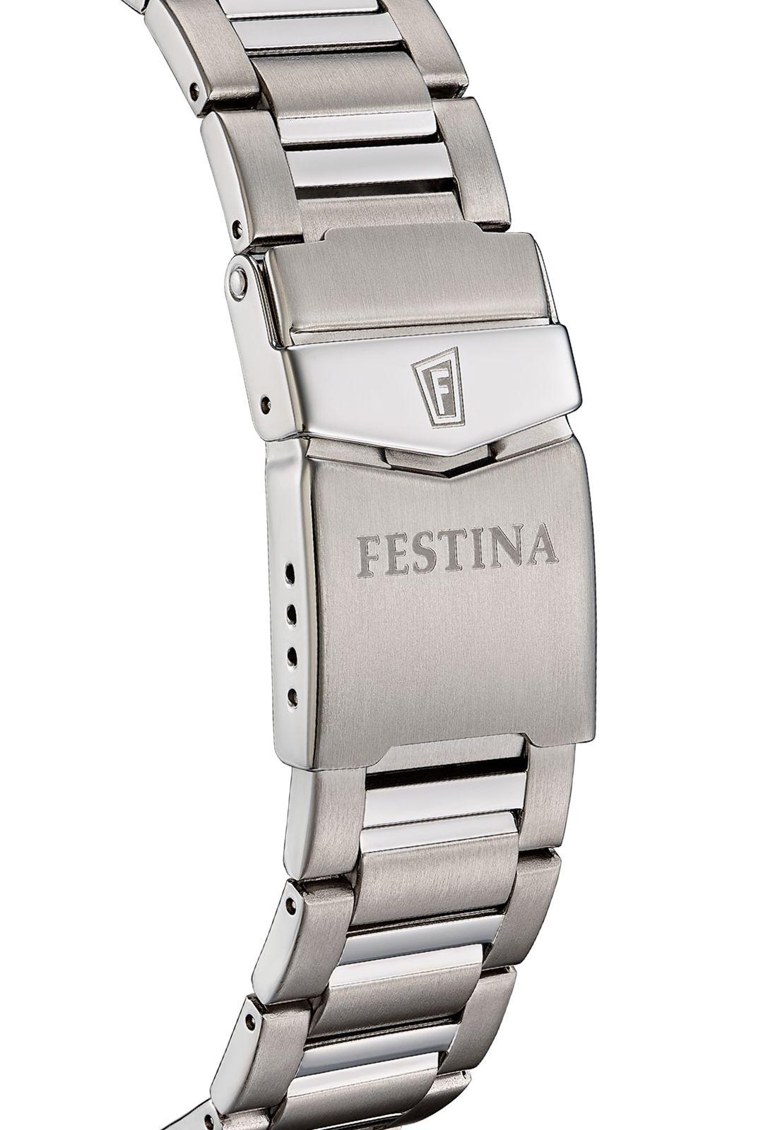 Reloj F20698/1 Festina Hombre Plateado Calendario Titanium-1