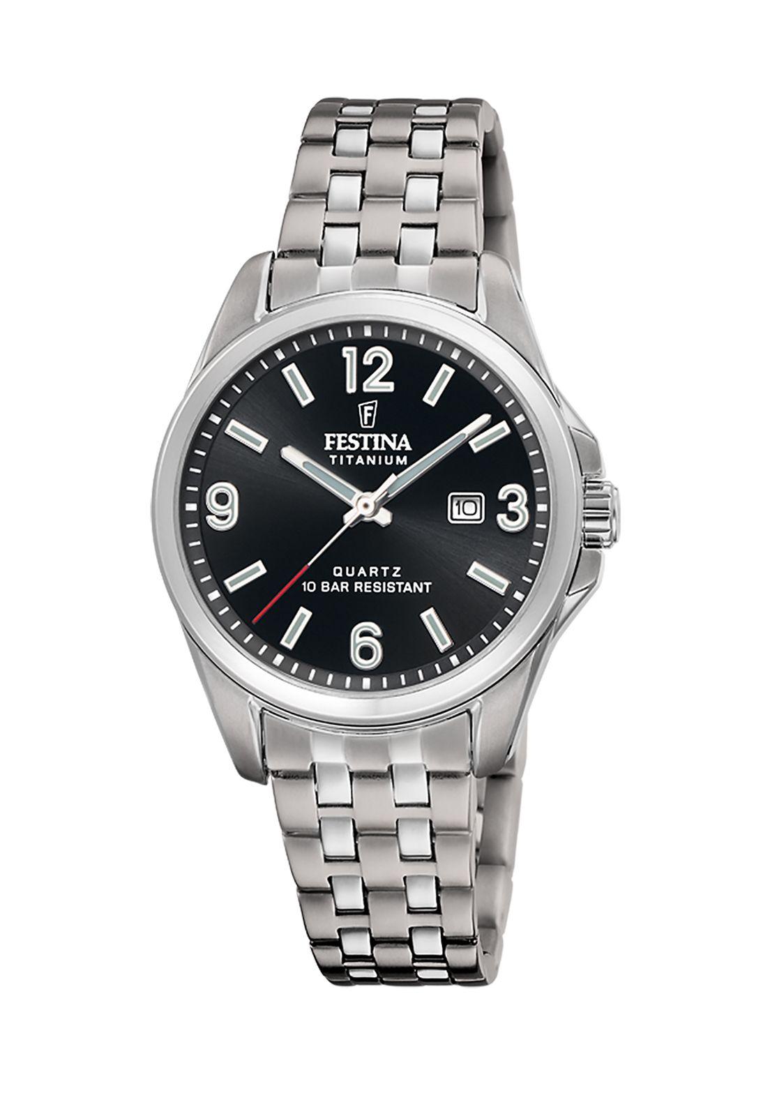 Reloj F20697/3 Festina Mujer Plateado Calendario Titanium-0