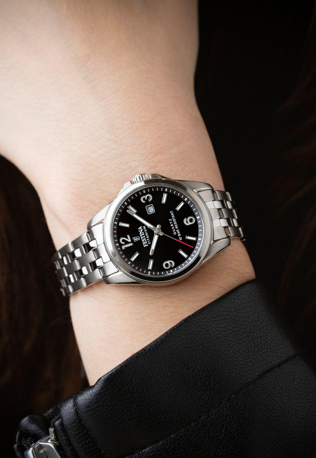 Reloj F20697/3 Festina Mujer Plateado Calendario Titanium-2
