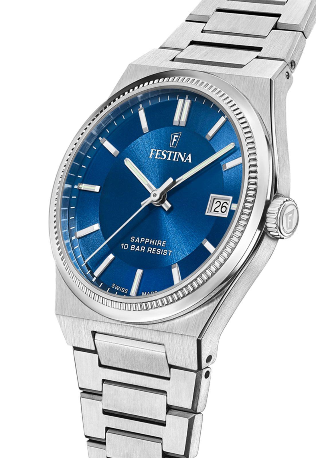 Reloj F20034/2 Festina Swiss Azul Hombre My Swiss Time-1